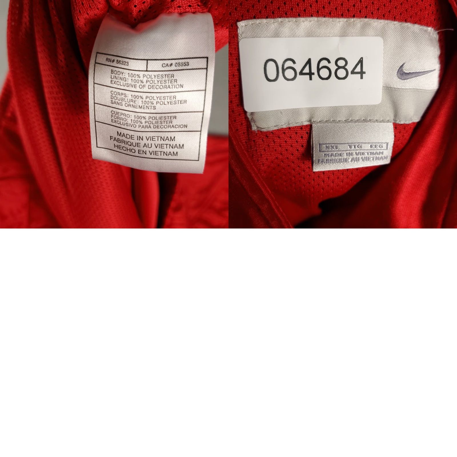 Nike Nike Jacket Mens 2XL Red Vintage Full Zip Track Jacket Sweatshirt Size US XXL / EU 58 / 5 - 8 Thumbnail