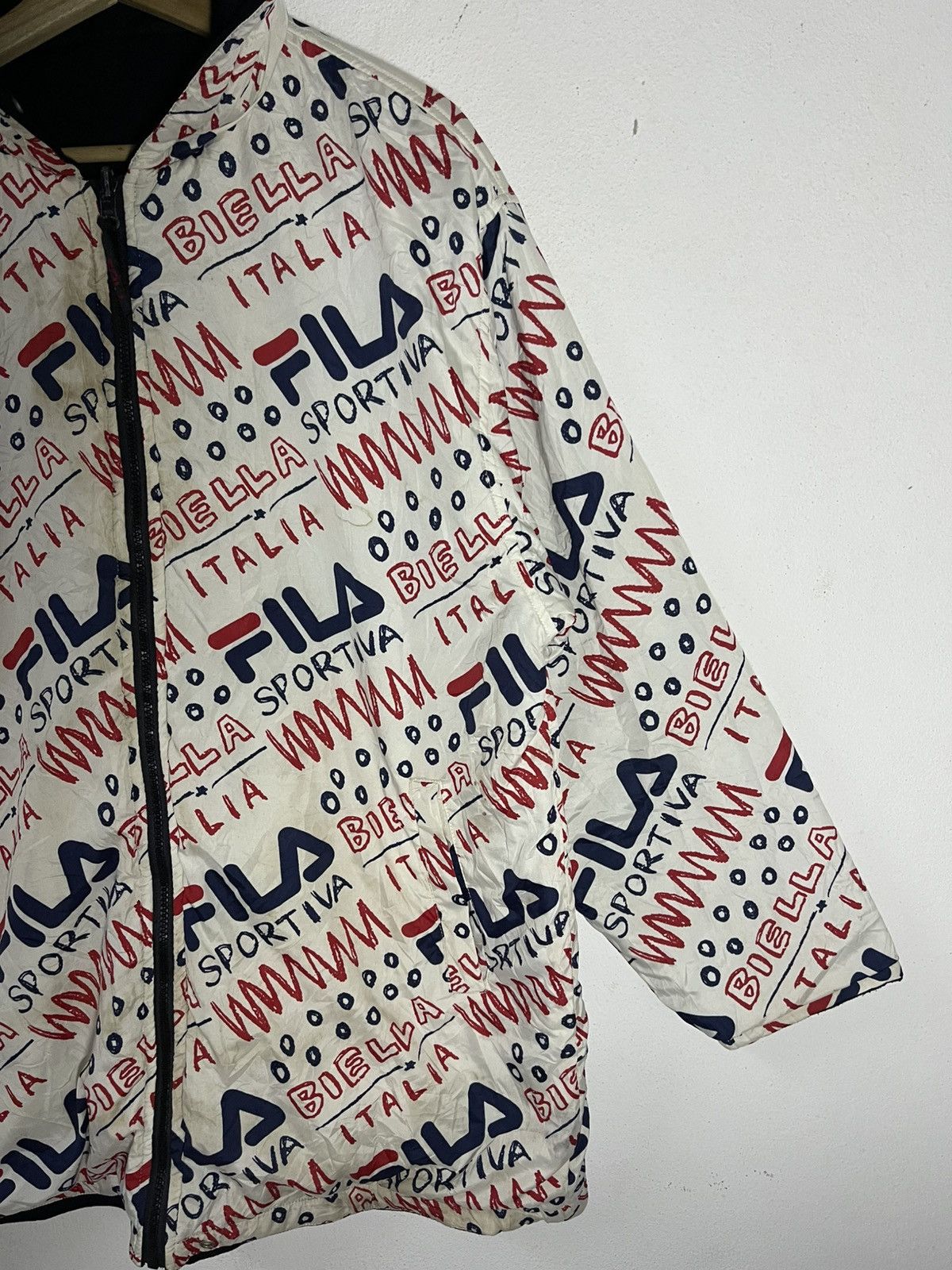Fila Vintage FILA Reversible Hoodies Jacket Size US XL / EU 56 / 4 - 4 Thumbnail