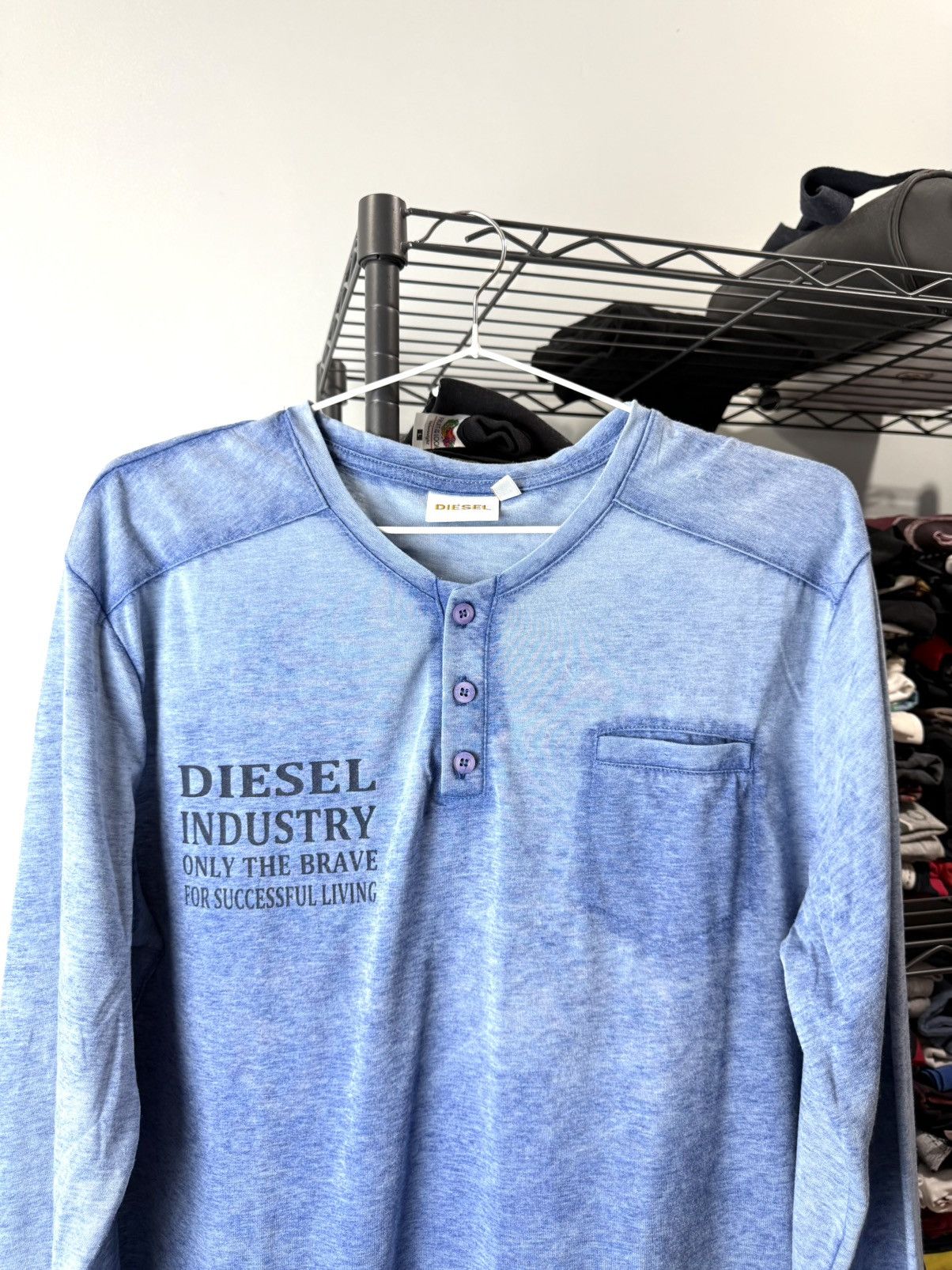 Diesel Vintage Diesel Gradient Longsleeve Archive Retro Streetwear Size US XL / EU 56 / 4 - 2 Thumbnail
