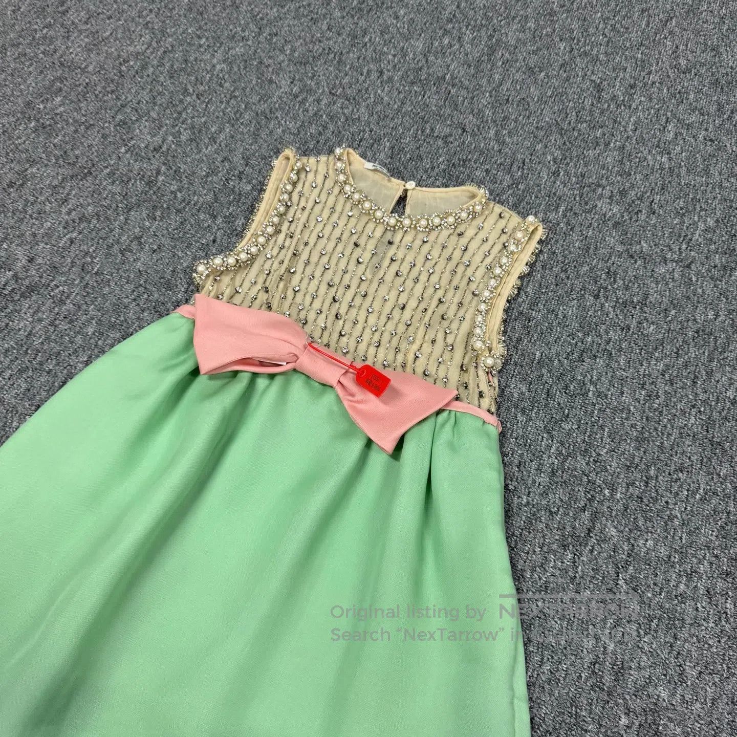 Miu Miu miu miu Pearl, bright diamond, and a bow-shaped little dre Size S / US 4 / IT 40 - 4 Thumbnail