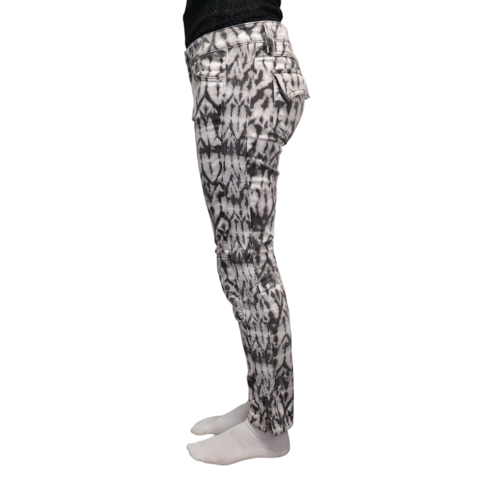 Isabel Marant Isabel Marant Pour x H&M Multicolor Biker Jeans Pants Size 27" / US 4 / IT 40 - 3 Thumbnail
