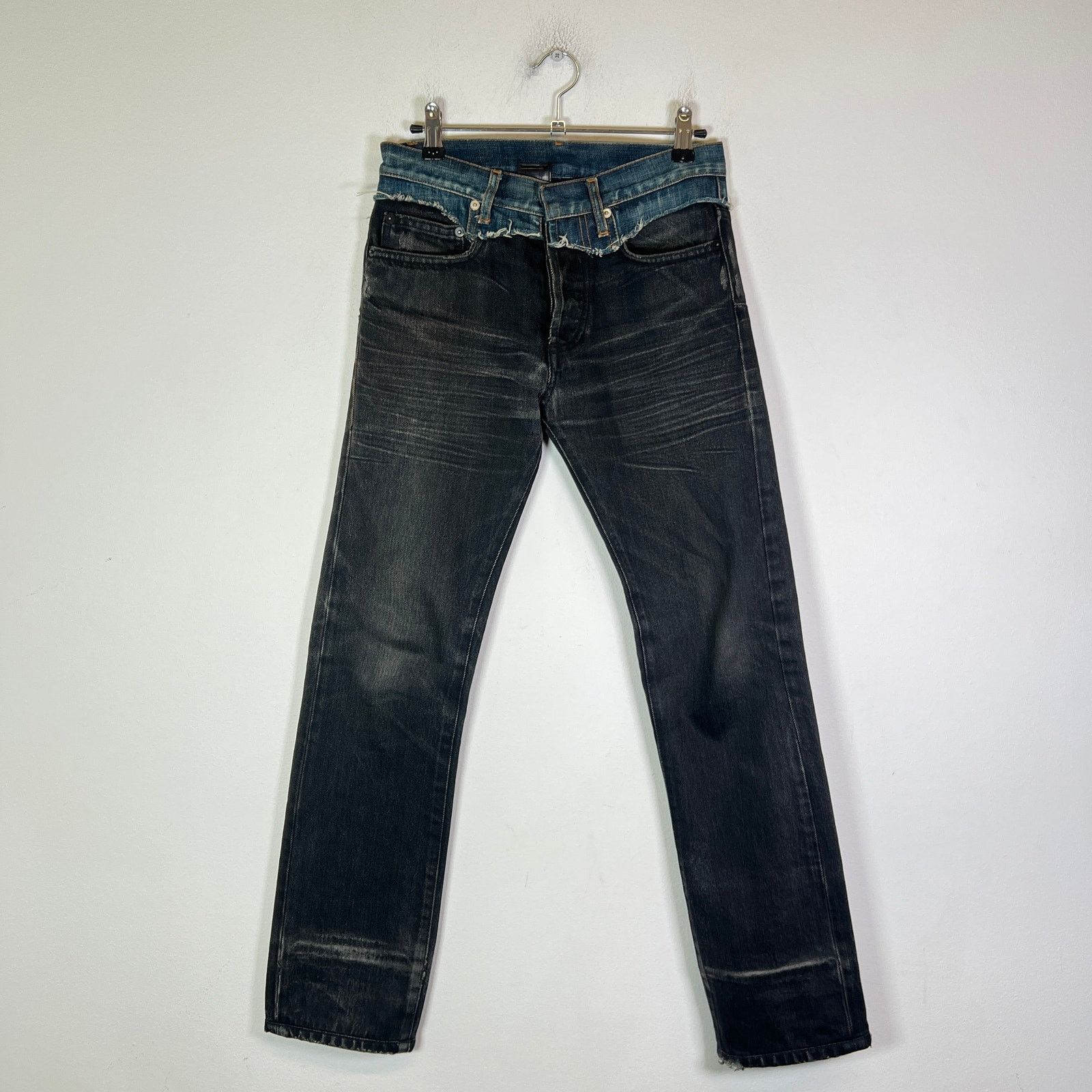 Dior × Hedi Slimane A/W 2006 Dior Homme Cummerbund Denim Jeans 