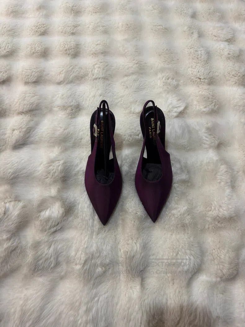 Saint Laurent Paris Saint Laurent Paris Glitter Gradient Purple High Heels Size US 5.5 / IT 35.5 - 6 Thumbnail