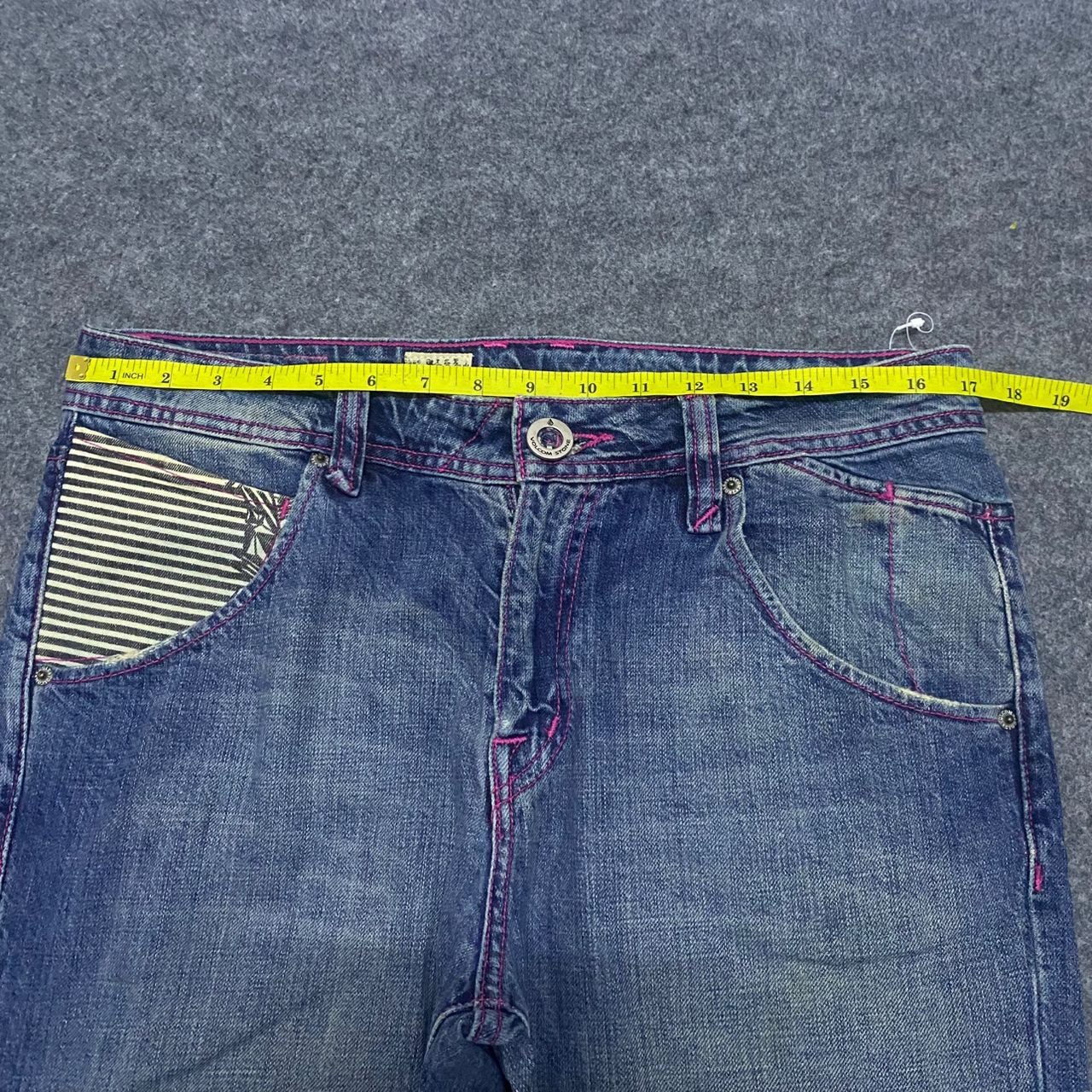 Vintage 💥Best Offer💥Vintage Volcom Stone Distressed Denim Size US 35 - 3 Thumbnail