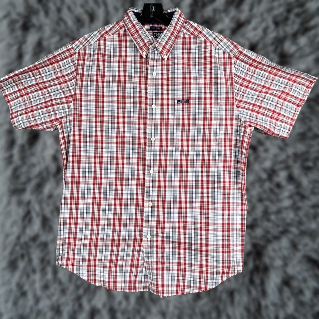 Ralph Lauren VTG Chaps Ralph Lauren Mens Large Red Plaid Button-Up Casual Shirt Size US L / EU 52-54 / 3 - 1 Thumbnail