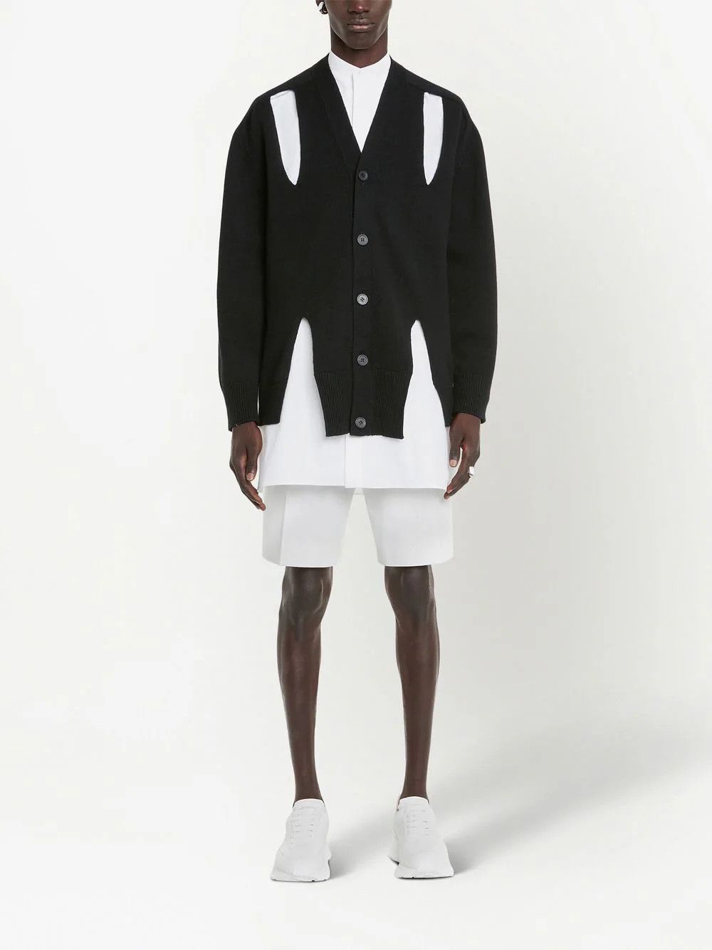 Alexander McQueen o1y1024 Cardigan In Black Size US L / EU 52-54 / 3 - 3 Thumbnail