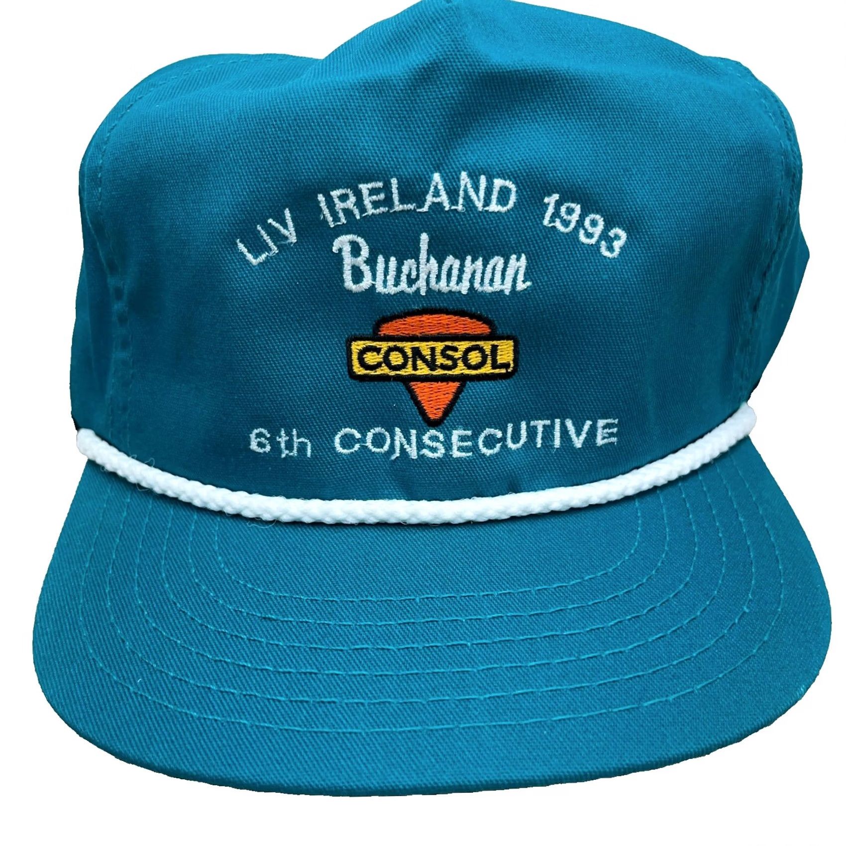 Coal Vintage Consol Trucker Hat Cap Snapback USA Coal Mining 90s Rope Buchanan Teal Size ONE SIZE - 2 Thumbnail