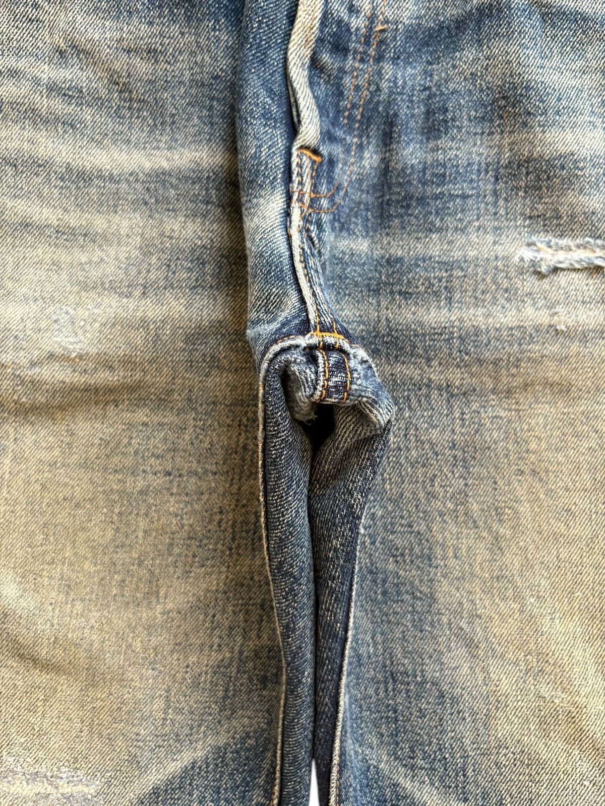 Denime × Japanese Brand Vintage Denime Selvedge Rusty Mud Wash Loose Baggy Shorts Size US 31 - 8 Thumbnail