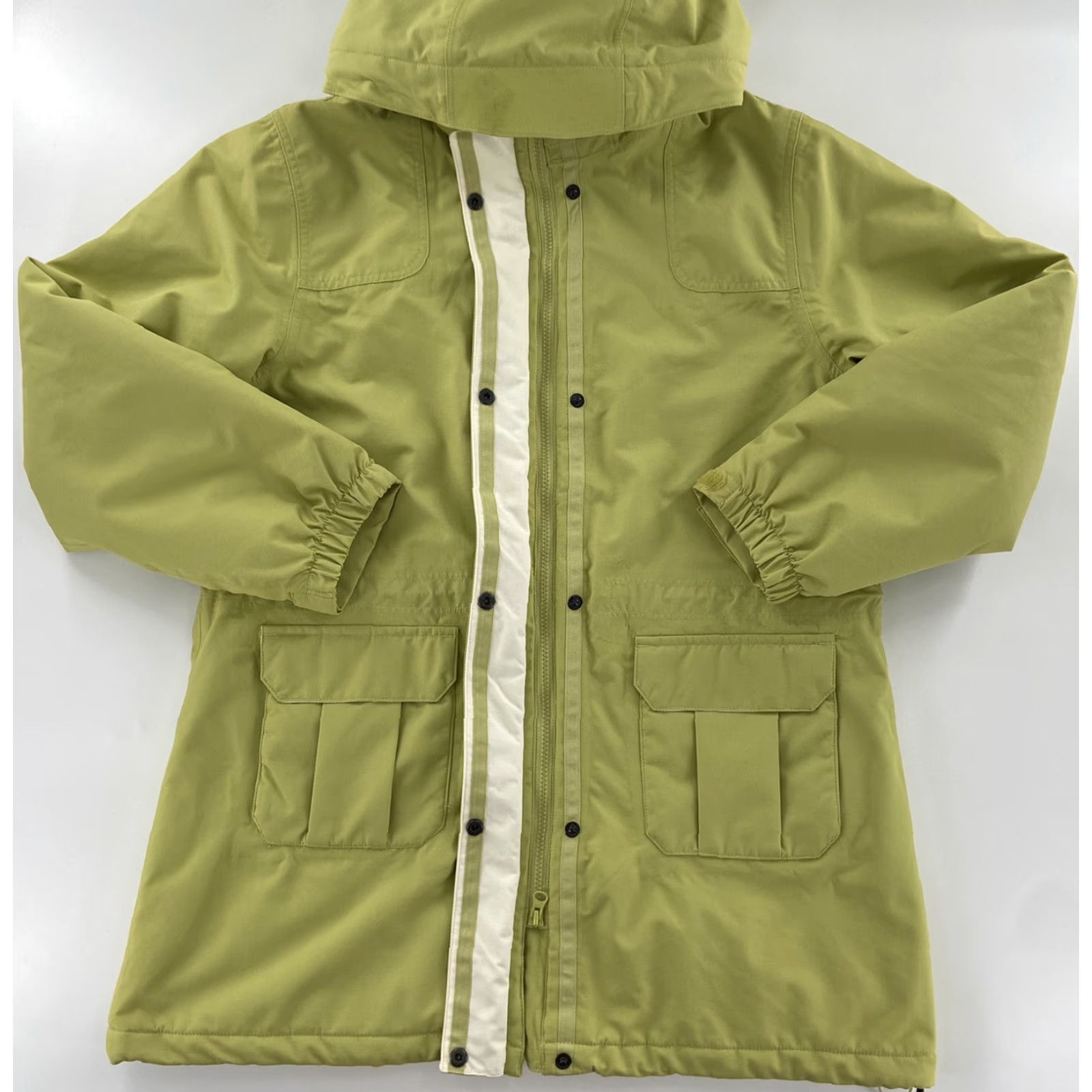 Lands' End Land's End Women's Jacket Large 14-16 Green Hooded Sherpa Lined Zip Up Casual Outdoor Size L / US 10 / IT 46 - 3 Thumbnail