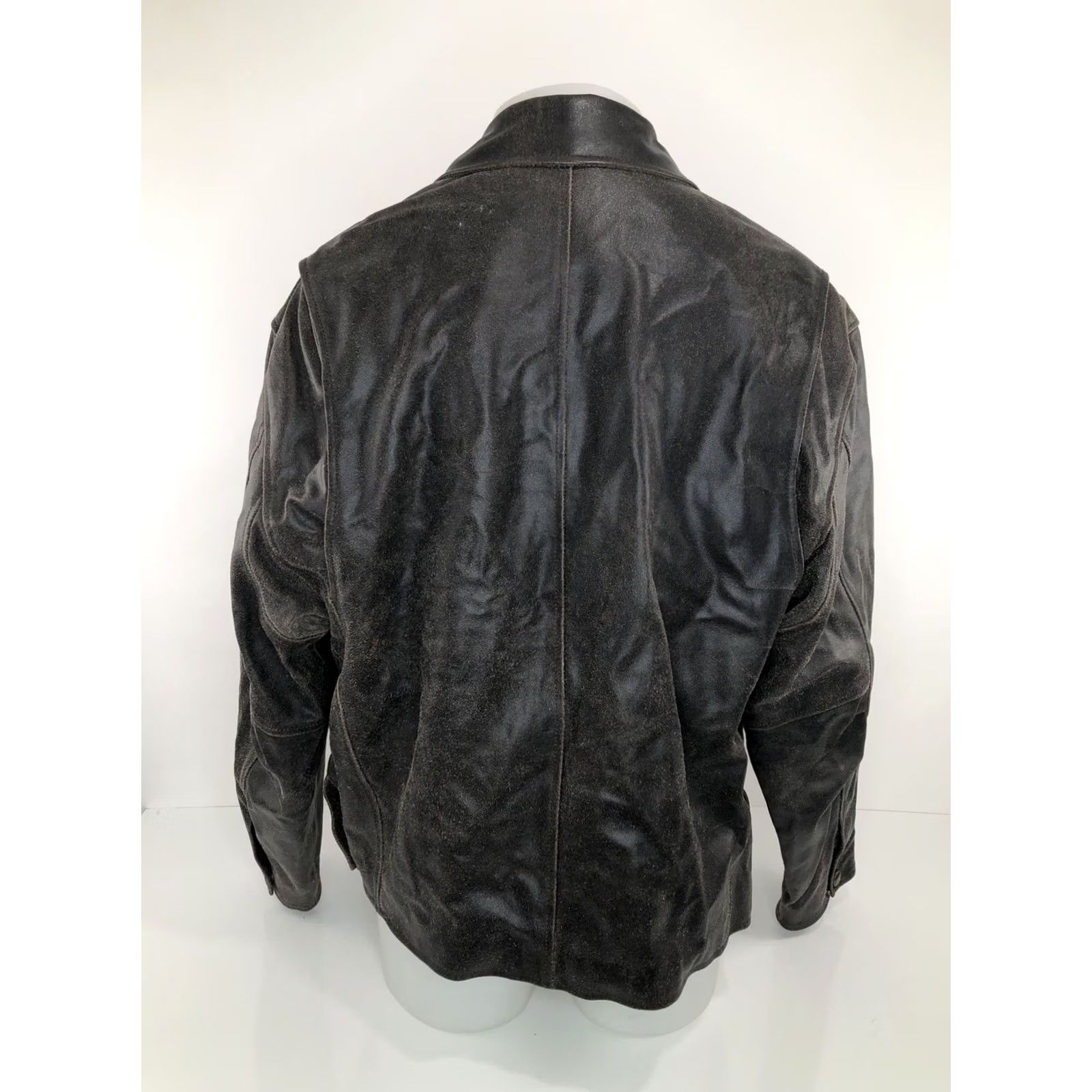 The Territory Ahead THE TERRITORY AHEAD Leather Bomber Jacket - L - Brown - Men - Regular Fit Size US L / EU 52-54 / 3 - 4 Thumbnail