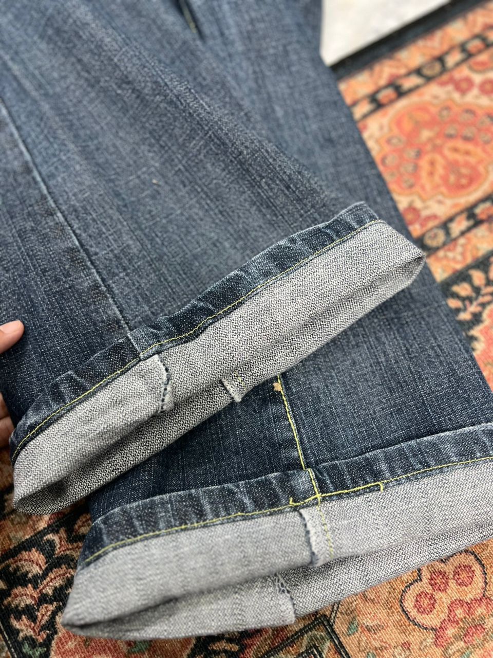 Japanese Brand Blue Moon Blue Hawaii Motif Denim Jeans Size US 29 - 11 Thumbnail