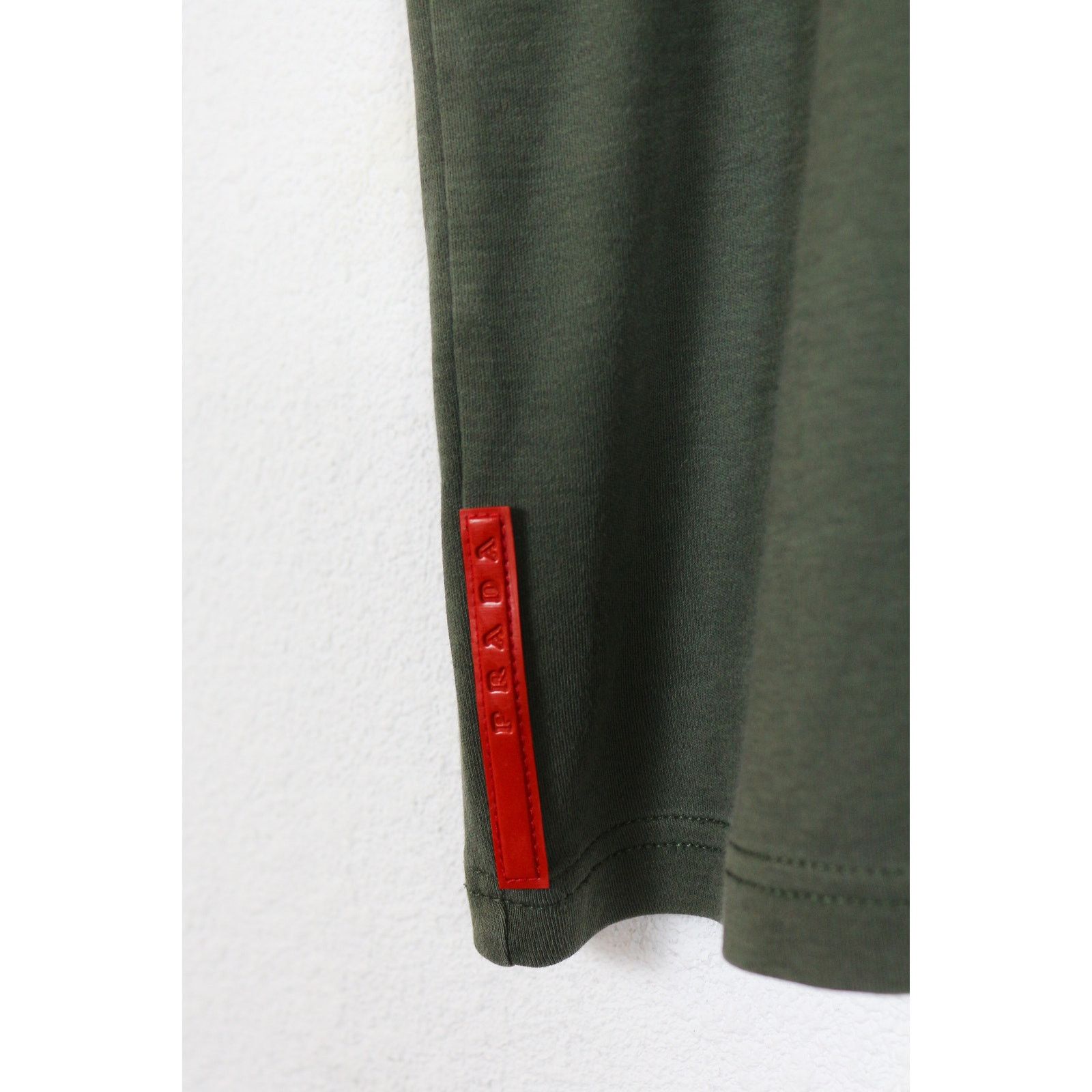 Prada Prada Logo Rubber Tab Military Tee T-shirt Avant Garde Size US XL / EU 56 / 4 - 3 Thumbnail