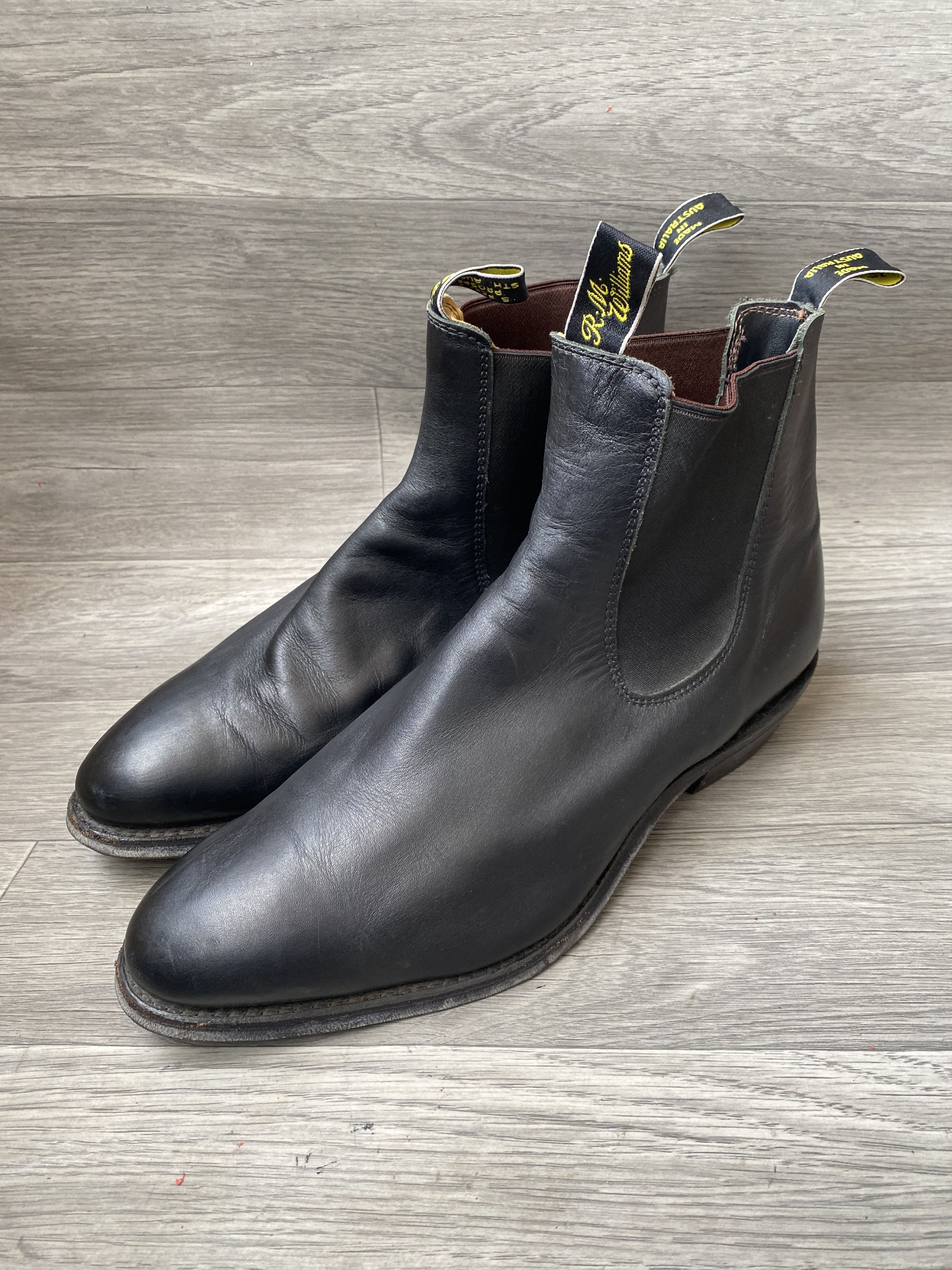 R.M. Williams Rm william chelsea black leather boots uk 10G Size US 11 / EU 44 - 4 Thumbnail