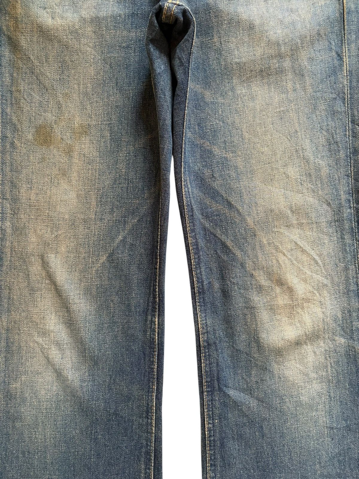 Lee Vintage Japanese Lee Sanforized Mud Wash Distress Flare Jean Size US 29 - 5 Thumbnail