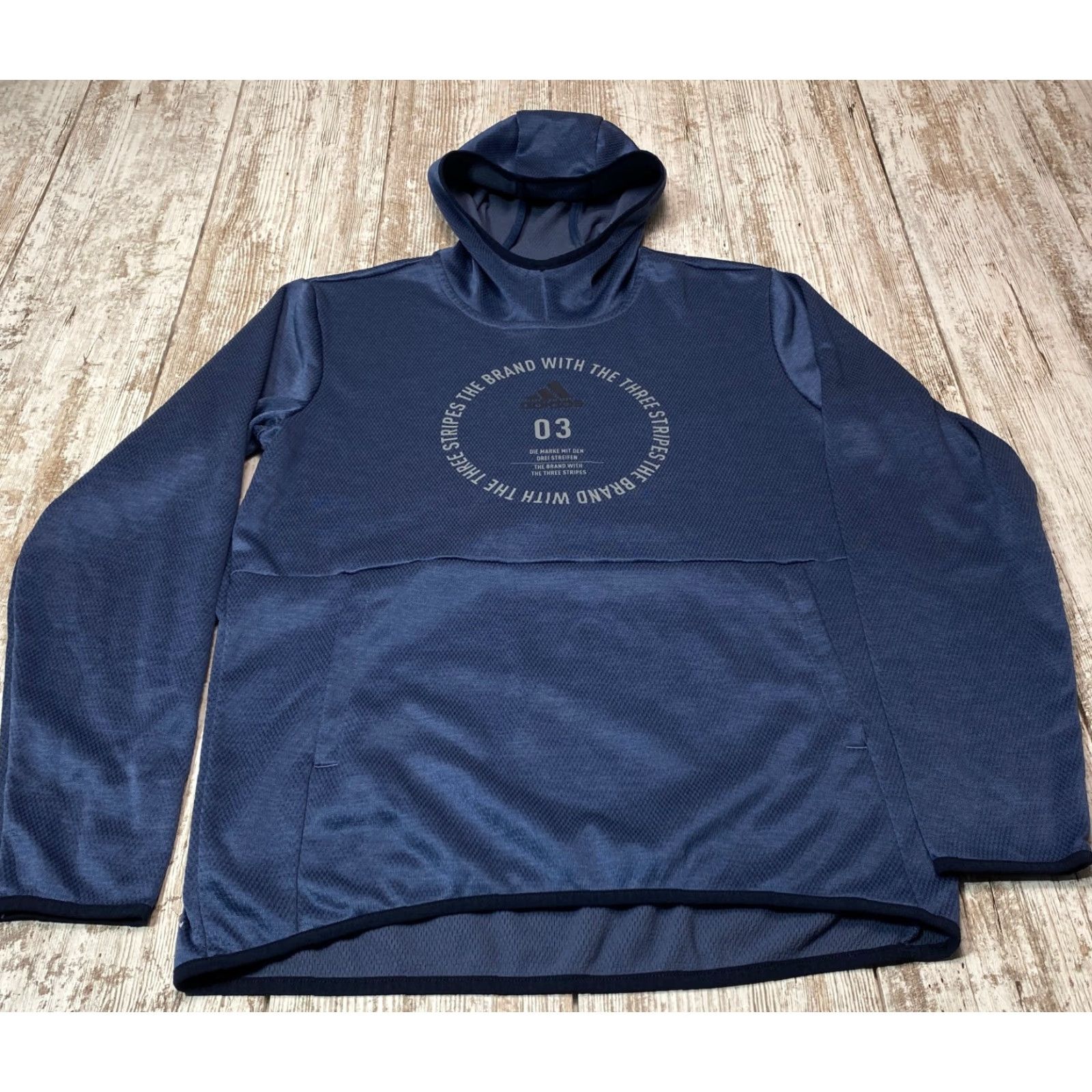 Adidas Adidas Climawarm Sweatshirt Men's Medium Hoodie Blue Polyester 7484 Size US M / EU 48-50 / 2 - 2 Thumbnail