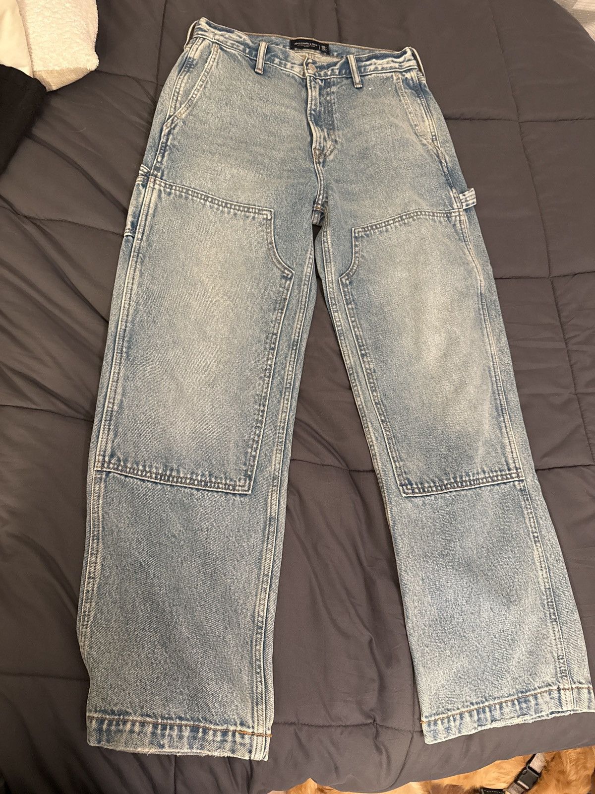 Abercrombie & Fitch Men’s Abercrombie & Fitch Authentic Rigid Denim Baggy Size US 30 / EU 46 - 1 Thumbnail