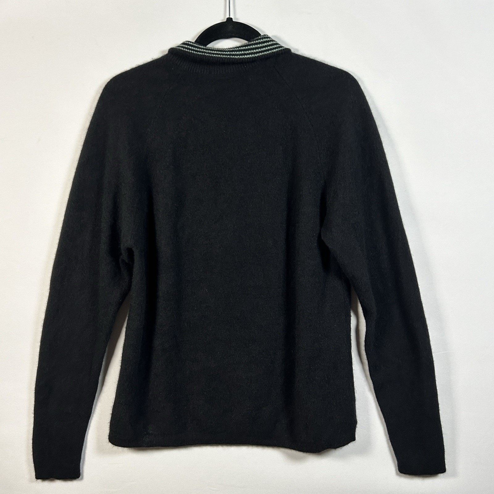 Raffi Raffi Cashmere Sweater Men’s Pullover 1/4 Zip Black Large Size US L / EU 52-54 / 3 - 2 Thumbnail