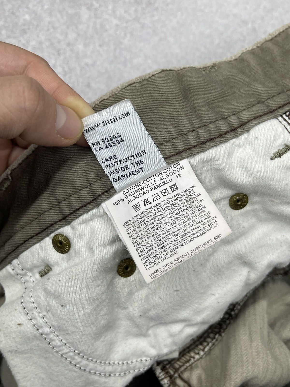 Diesel Vintage Diesel Corduroy Pants Beige Y2K Size US 34 / EU 50 - 17 Thumbnail