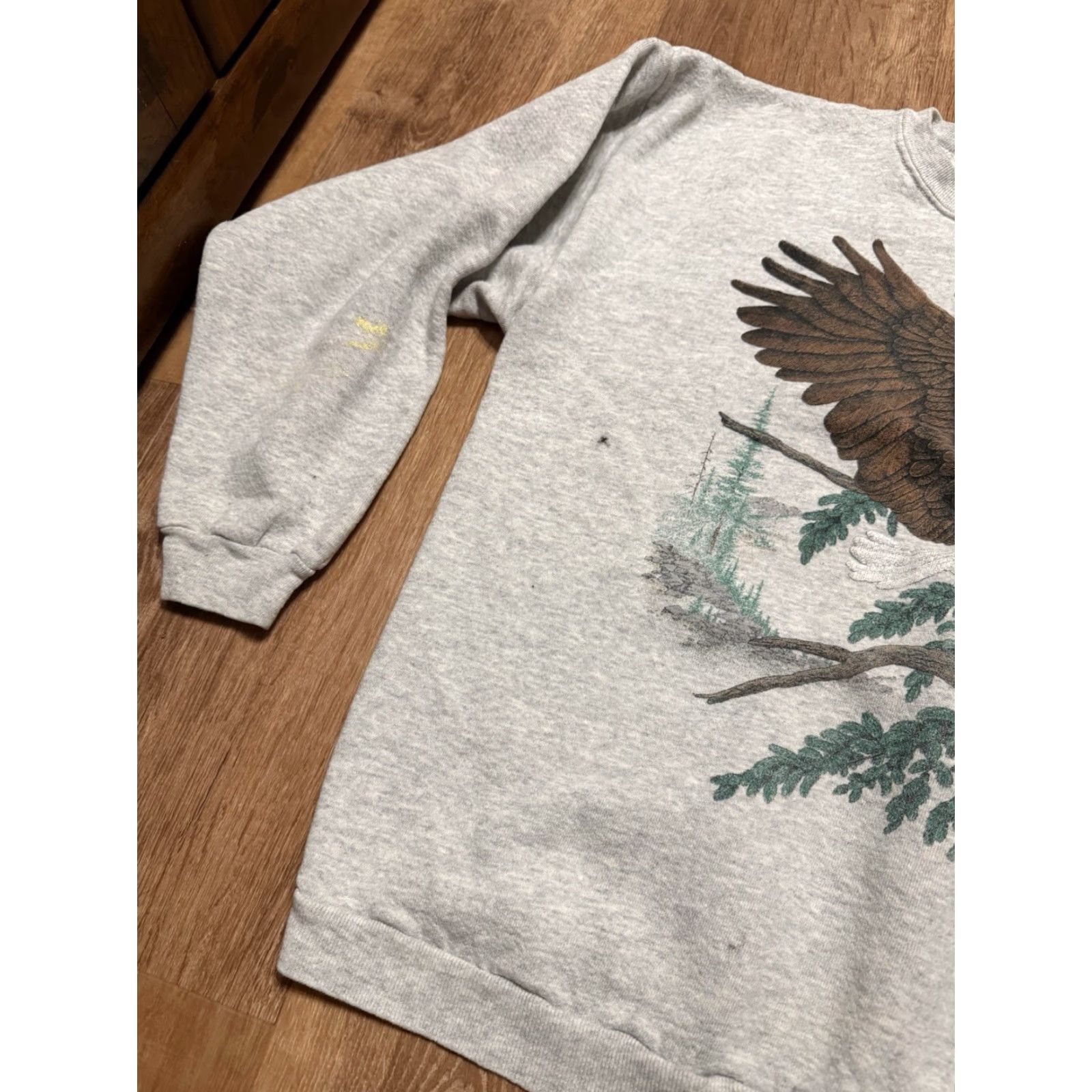 Vintage VINTAGE Cotton Grove Sweatshirt Eagle Gray 90s XL Roundneck Pullover Jumper Mens Size US XL / EU 56 / 4 - 7 Thumbnail