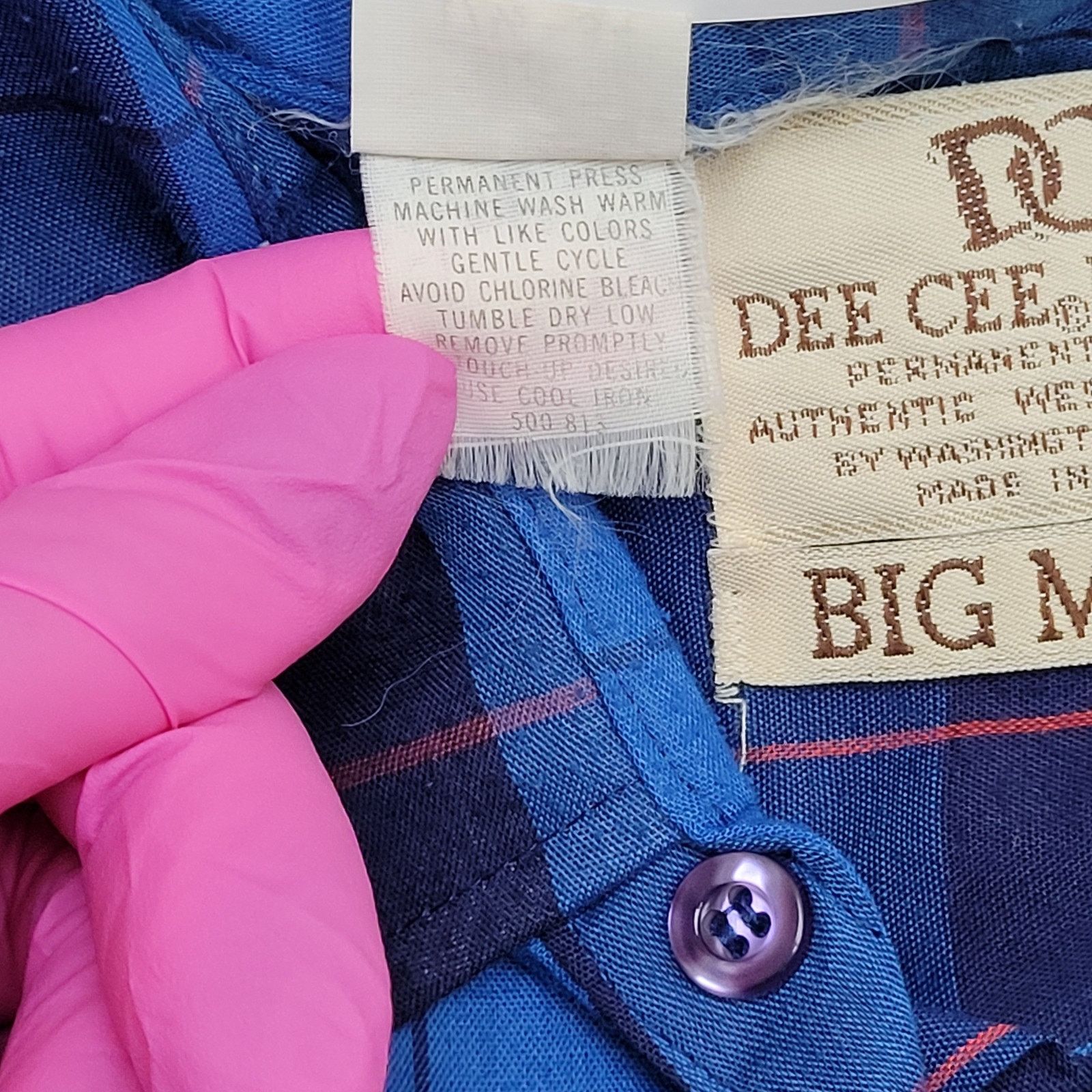 Other VTG DEE-CEE Western Plaid Pearl Snap Shirt XL/2XL 17.5 / 34 Size US XL / EU 56 / 4 - 8 Thumbnail