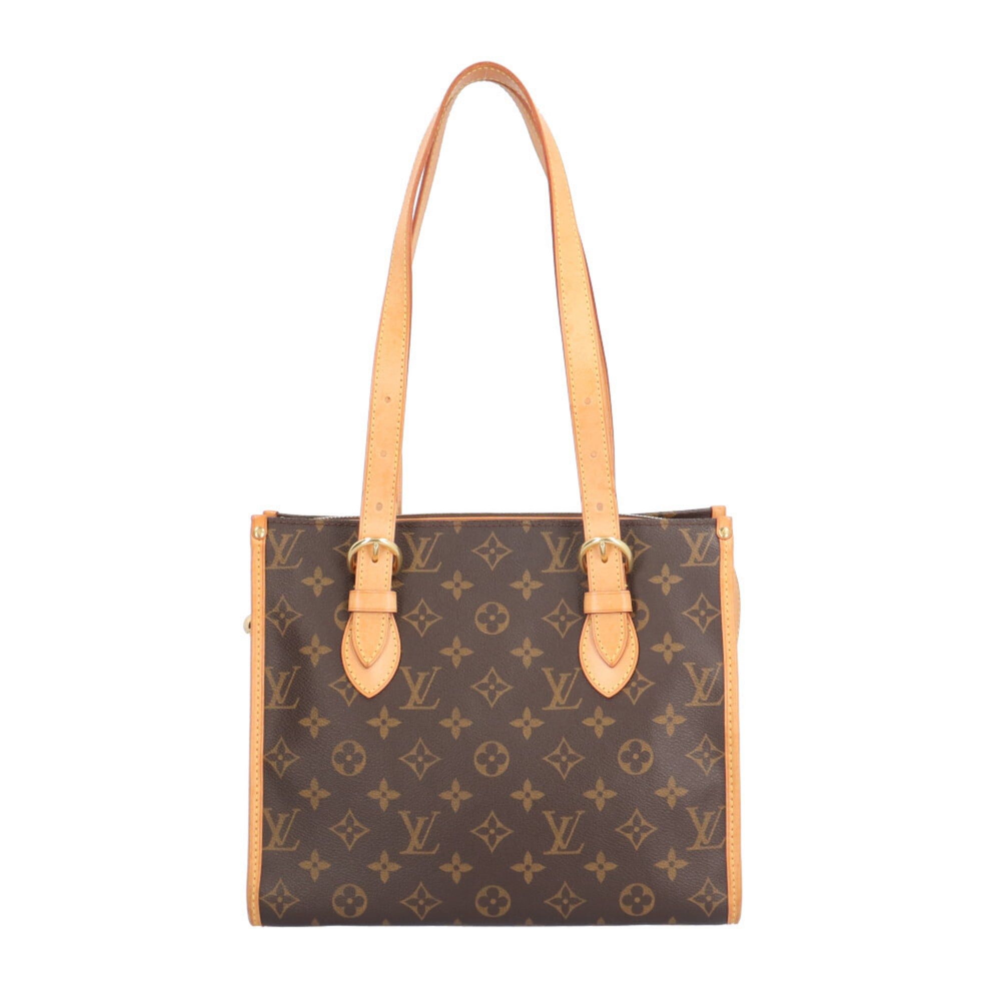 Pre-owned Louis Vuitton Popincourt Au Monogram Tote Bag in Canvas (M40007) Brown. Women's.