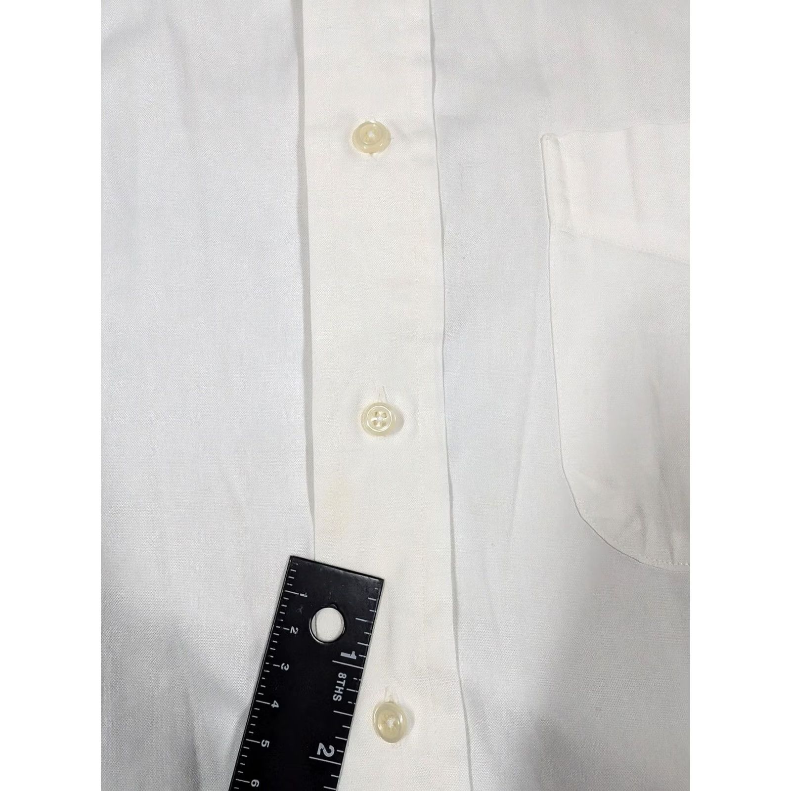 Vintage Gitman Bros Shirt Mens 18 34 White Oxford Button Front Long Sleeve Made USA Size US XXL / EU 58 / 5 - 7 Thumbnail