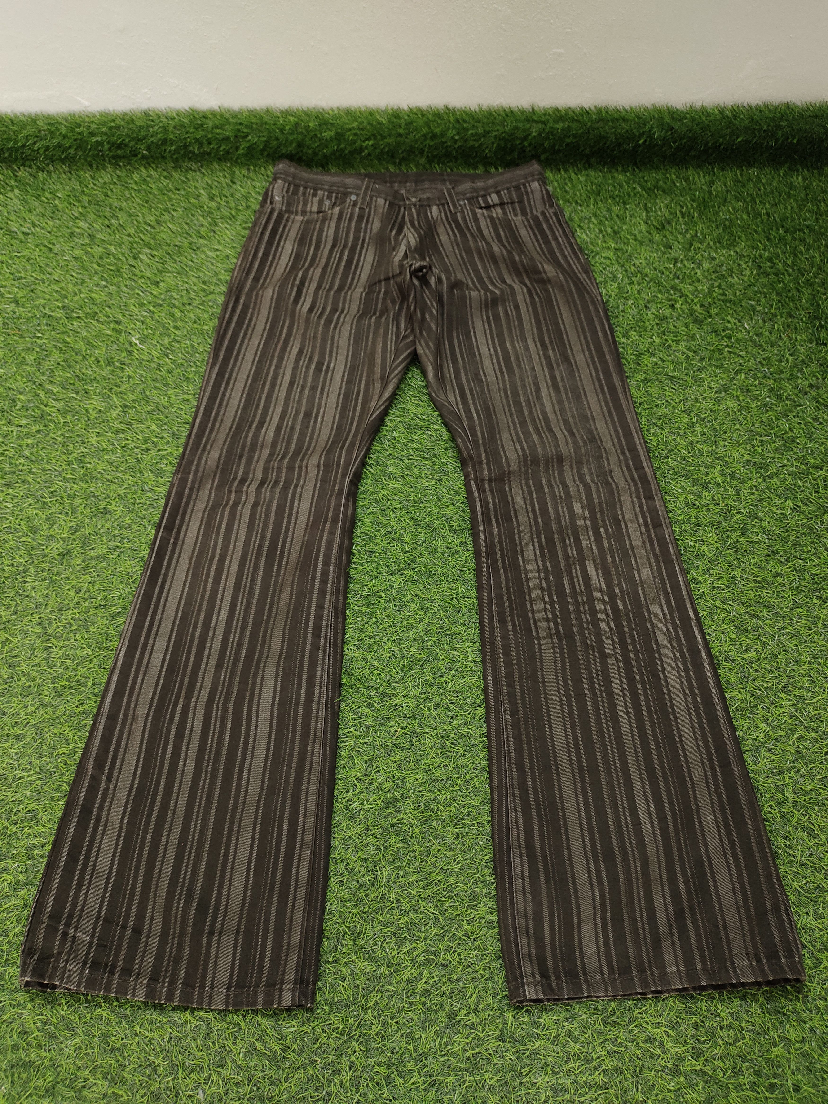 semanticdesign Flare Pants Semantic Design Japan Striped Denim Bootcut Lgb Size US 30 / EU 46 - 5 Thumbnail