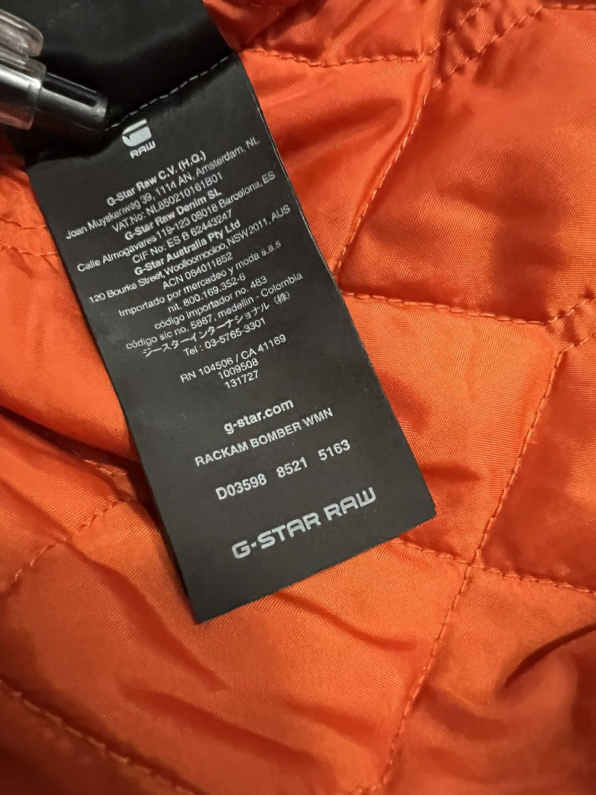 G-Star × Vintage G STAR RAW BOMBER JACKET Size US L / EU 52-54 / 3 - 9 Thumbnail