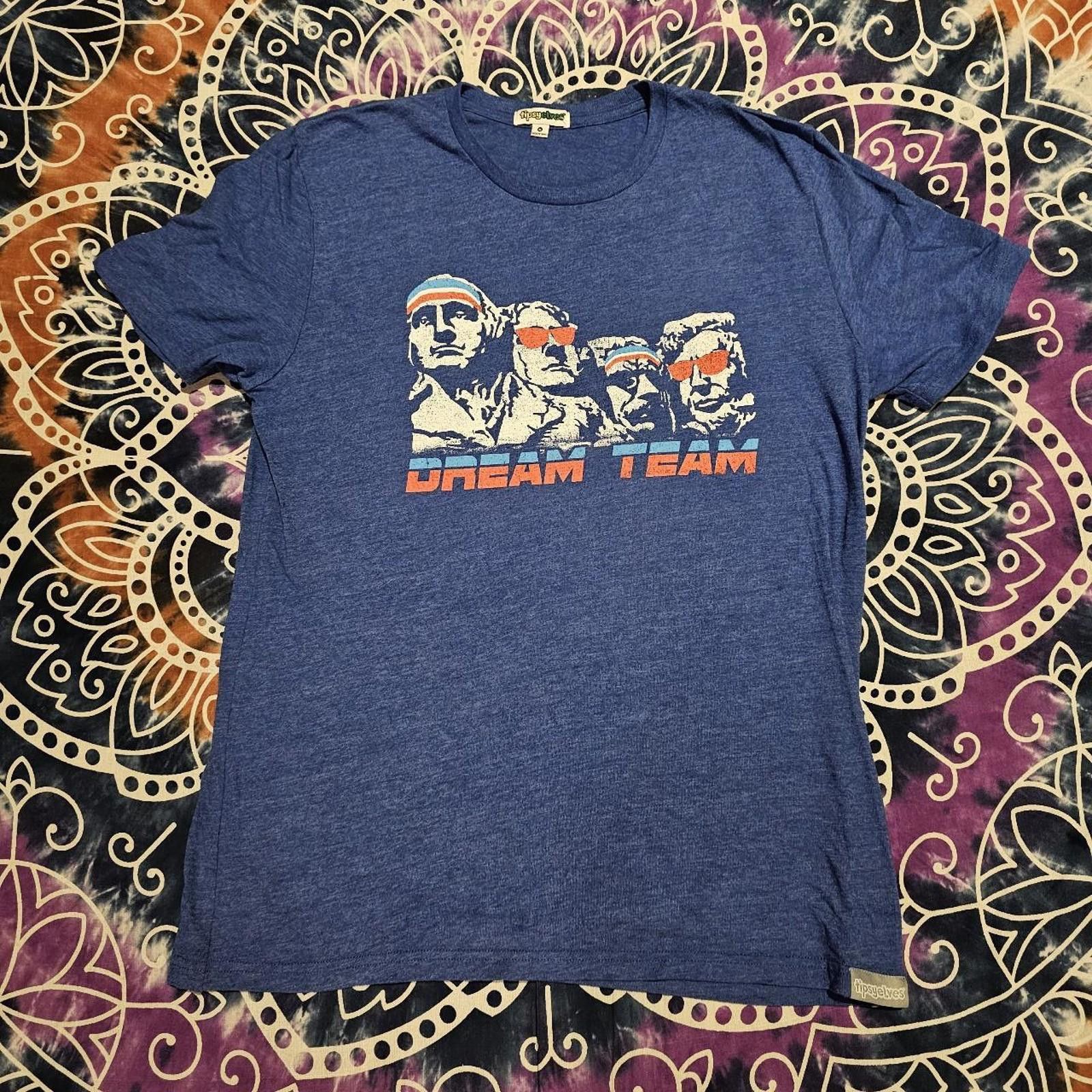 Designer Tipsy Elves Red White & Blue T-shirt Dream Team Mt. Rushmore Size US M / EU 48-50 / 2 - 8 Thumbnail