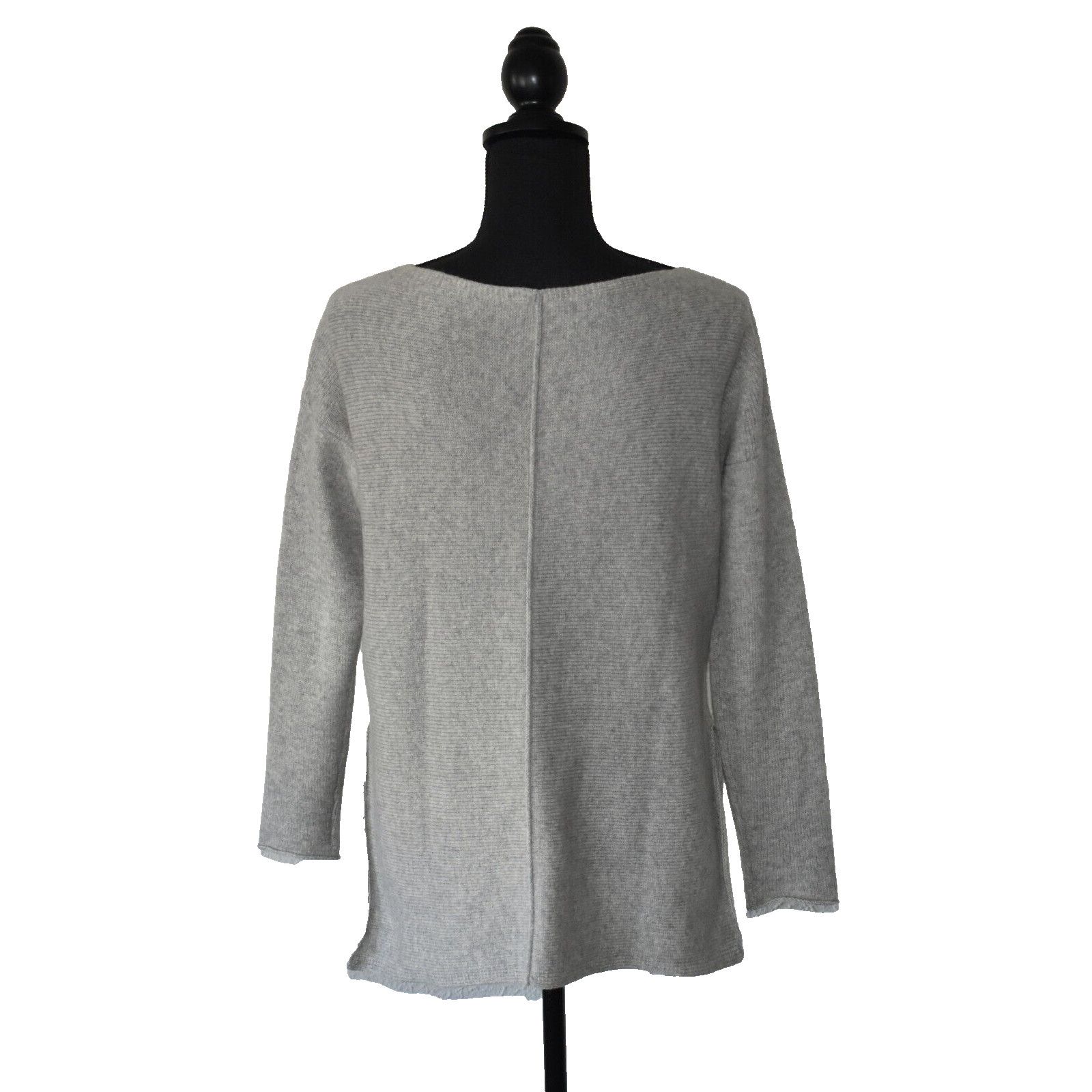 Eileen Fisher NEW EILEEN FISHER Heather Cashmere High/Low Hem Sweater PP Size S / US 4 / IT 40 - 3 Thumbnail