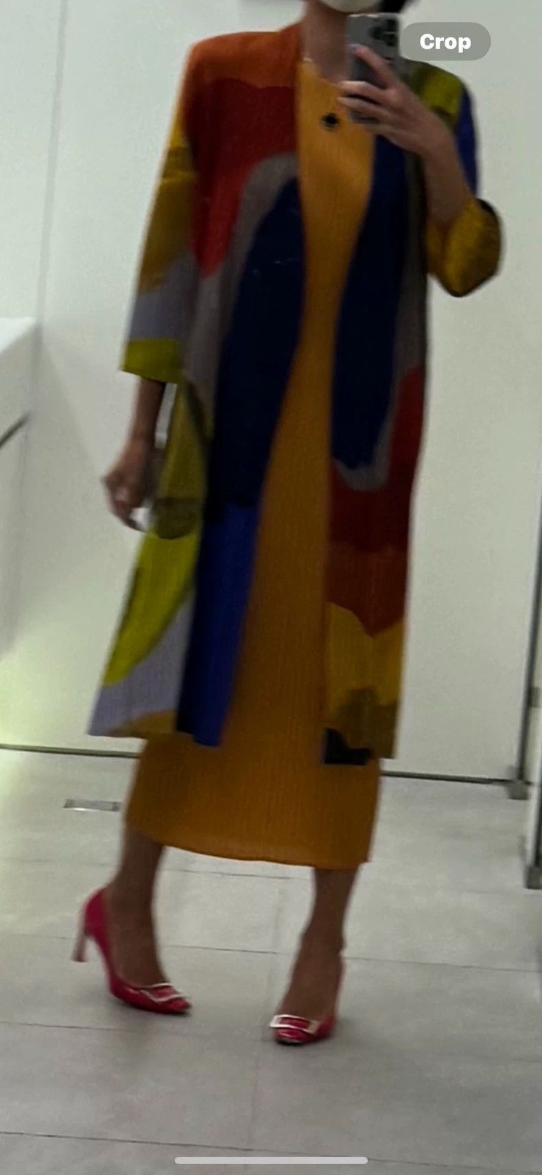 Issey Miyake Issey Miyake size:3 A color-blocked cardigan Size XS / US 0-2 / IT 36-38 - 2 Thumbnail