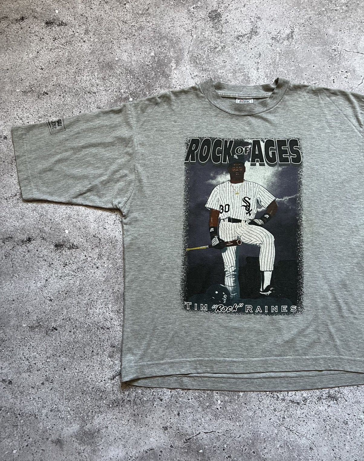 MLB Vintage 90s Chicago White Sox Tim Raines Rock of Ages Size US L / EU 52-54 / 3 - 2 Thumbnail