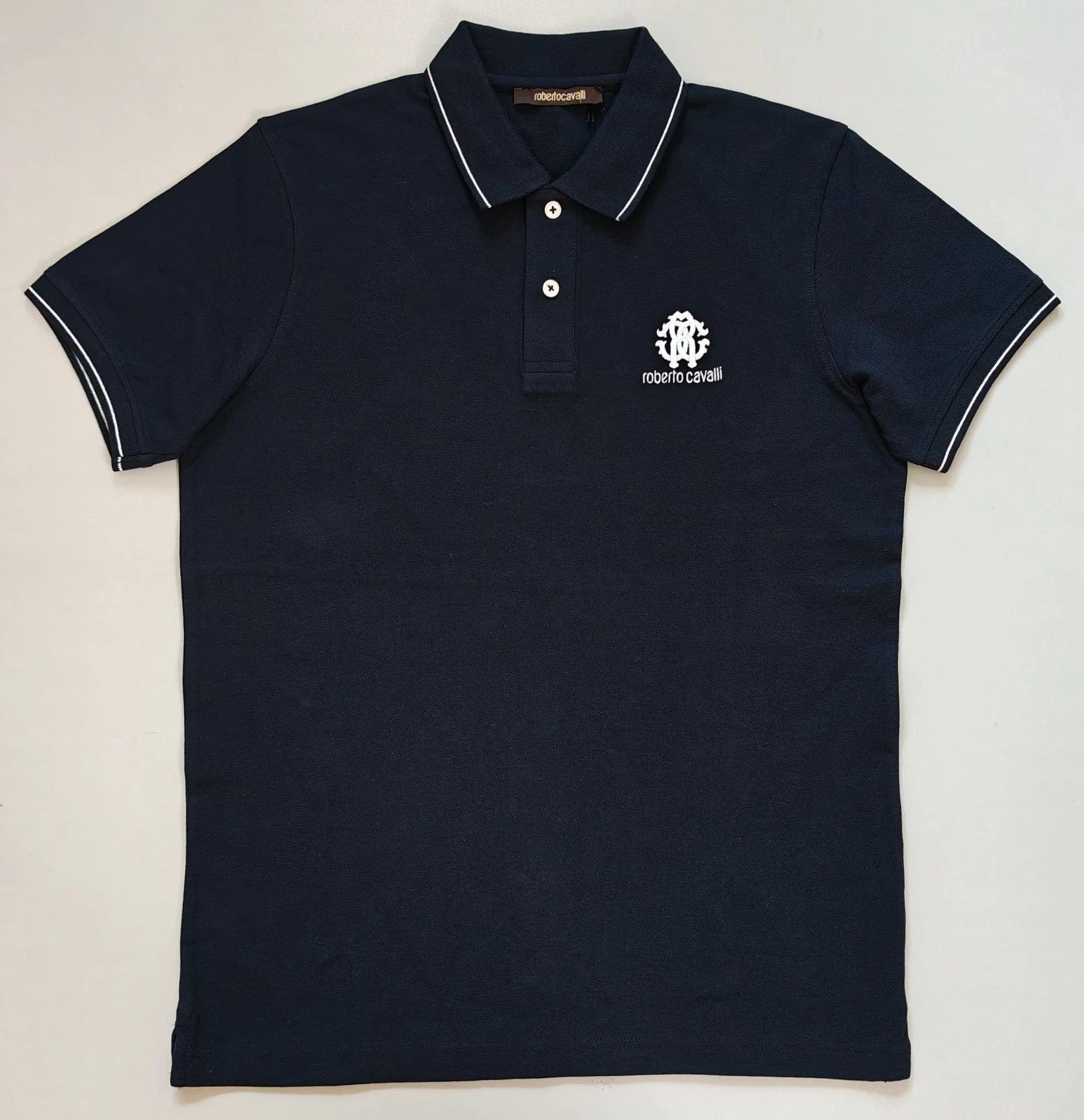 Roberto Cavalli Robert Cavalli RC Monogram-Embroidered Polo Shirt T / 6011 Size US M / EU 48-50 / 2 - 2 Thumbnail