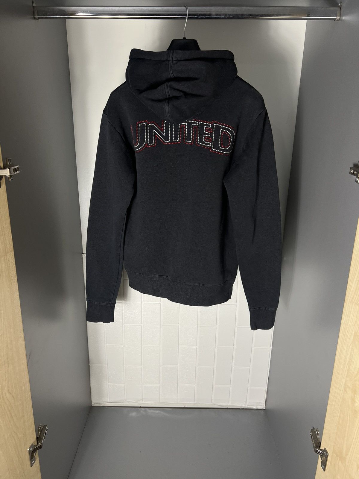 Nike × Vintage VERY RARE NIKE FC MANCHESTER UNITED ENGLAND SOCCER HOODIE Size US S / EU 44-46 / 1 - 9 Thumbnail