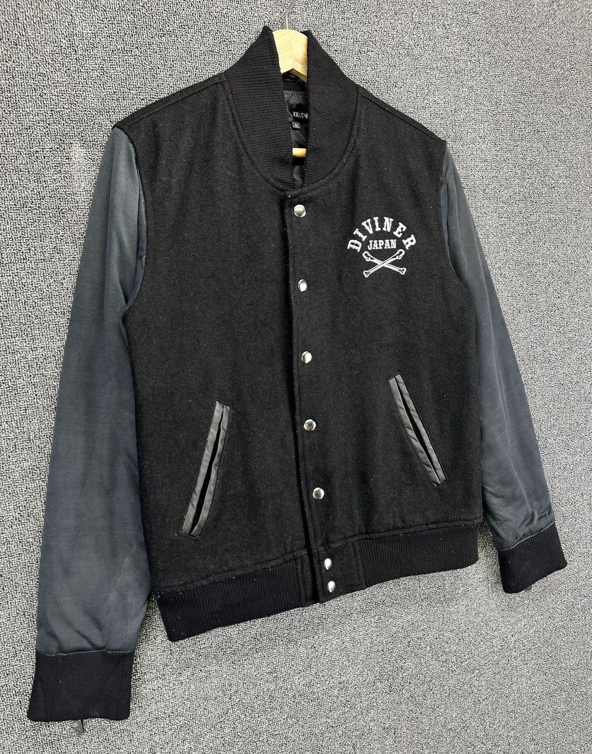 Japanese Brand Vintage Diviner Japan Skull Punk Varsity Jacket Size M / US 6-8 / IT 42-44 - 7 Thumbnail