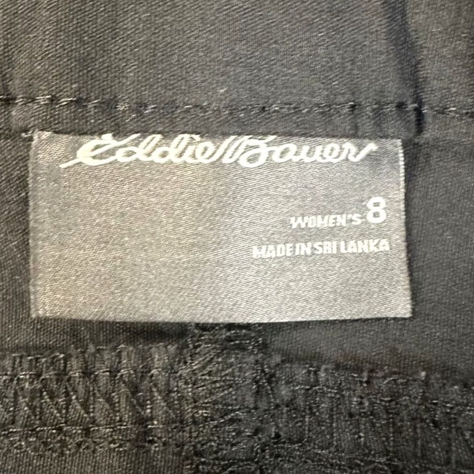 Eddie Bauer Eddie Bauer Womens Pants Capri Cargo Black Nylon Spandex 8 Regular Inseam 21.5in Zipper Pocket Size 30" / US 8 / IT 44 - 3 Thumbnail