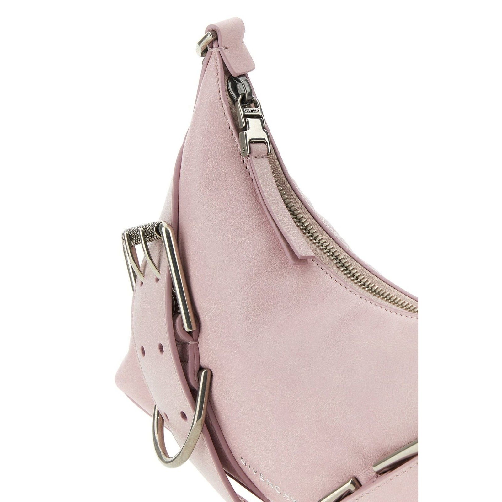 Givenchy GIVENCHY Voyou Silver Chain Strap Pink Leather Shoulder Bag Size ONE SIZE - 4 Thumbnail