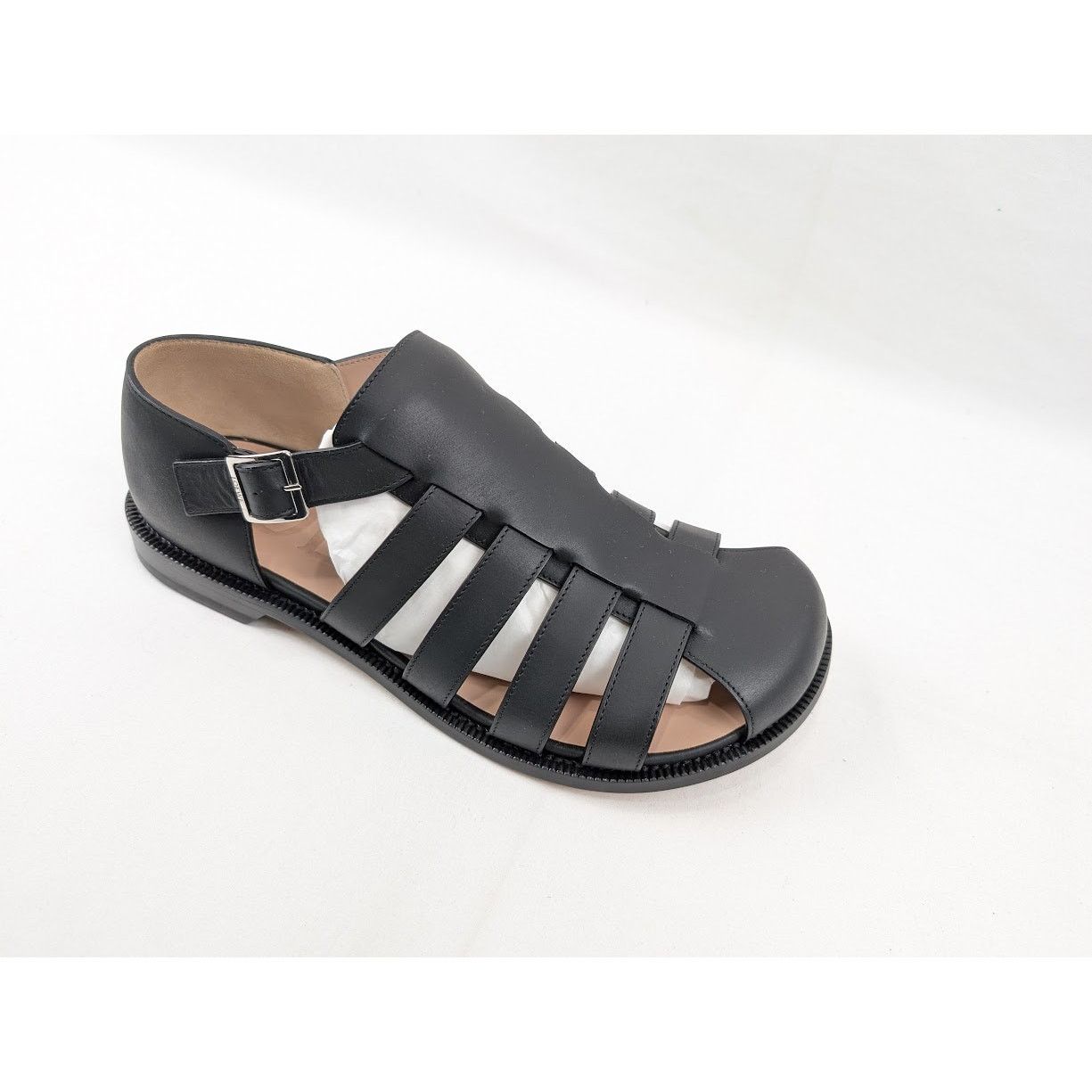 Loewe o1rshd1 Campo Leather Sandals in Black Size US 10 / EU 43 - 2 Thumbnail