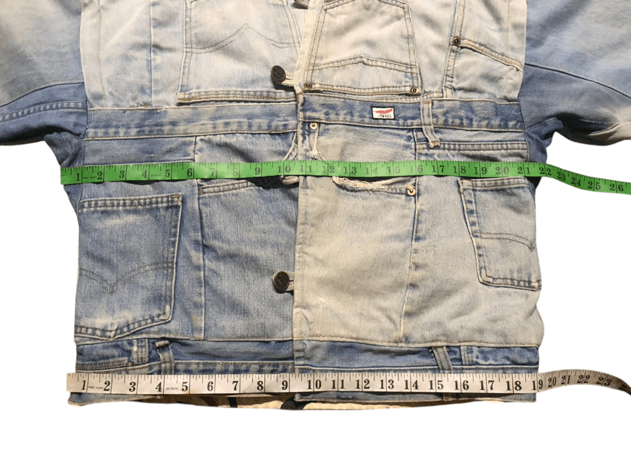 Japanese Brand Very Rare Vintage Denim Jacket Custom By Aris Distressed Size US M / EU 48-50 / 2 - 22 Thumbnail
