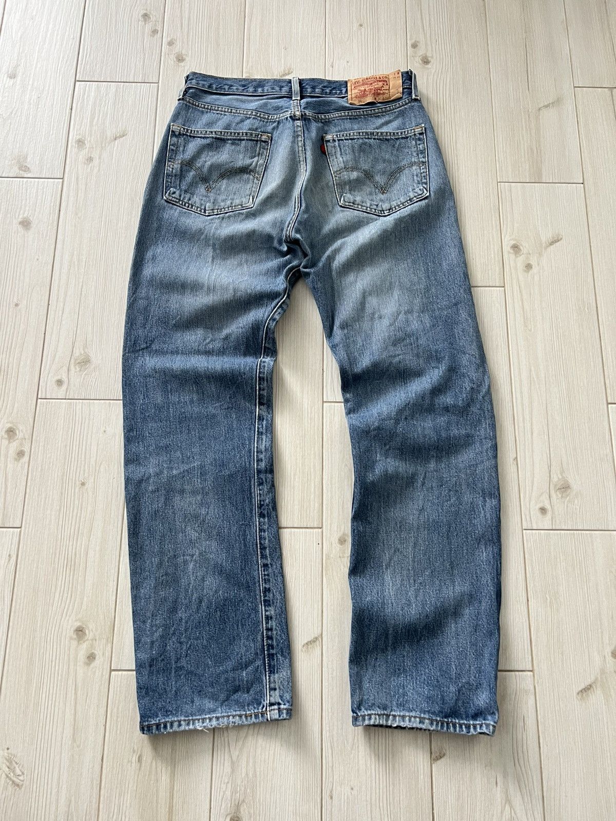 Levi's Vintage Levis 501 Blue Denim Jeans Size US 34 / EU 50 - 2 Thumbnail