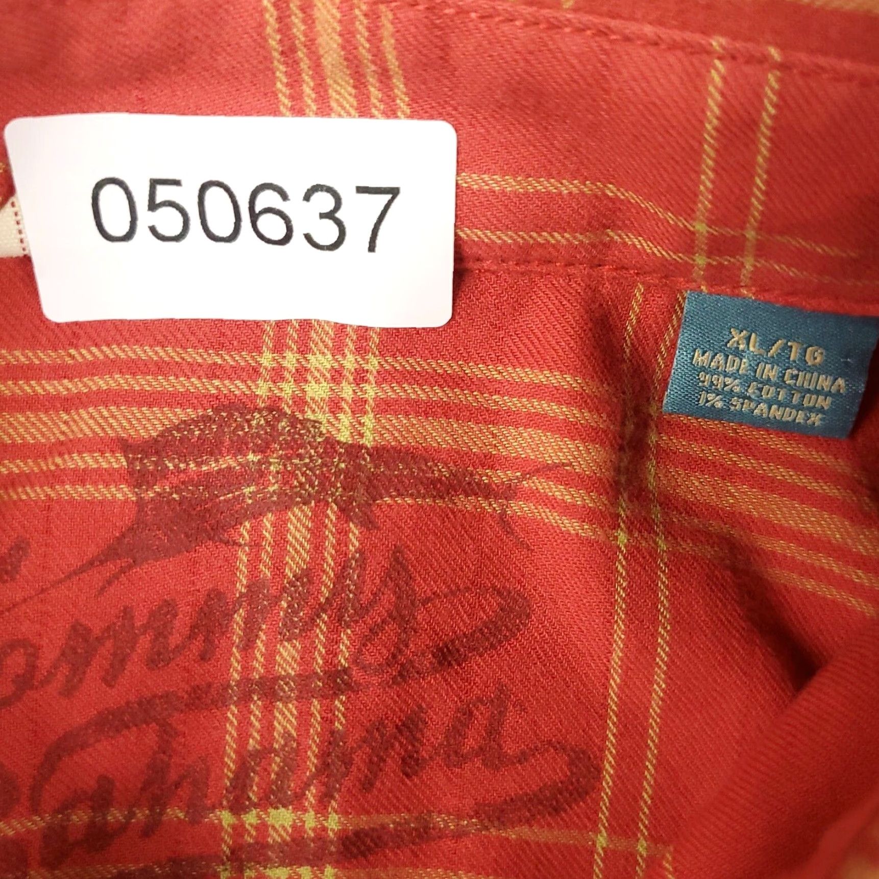 Tommy Bahama Tommy Bahama Shirt XL Blue Plaid Cotton Button-Up Long Sleeve Mens Size US XL / EU 56 / 4 - 6 Thumbnail
