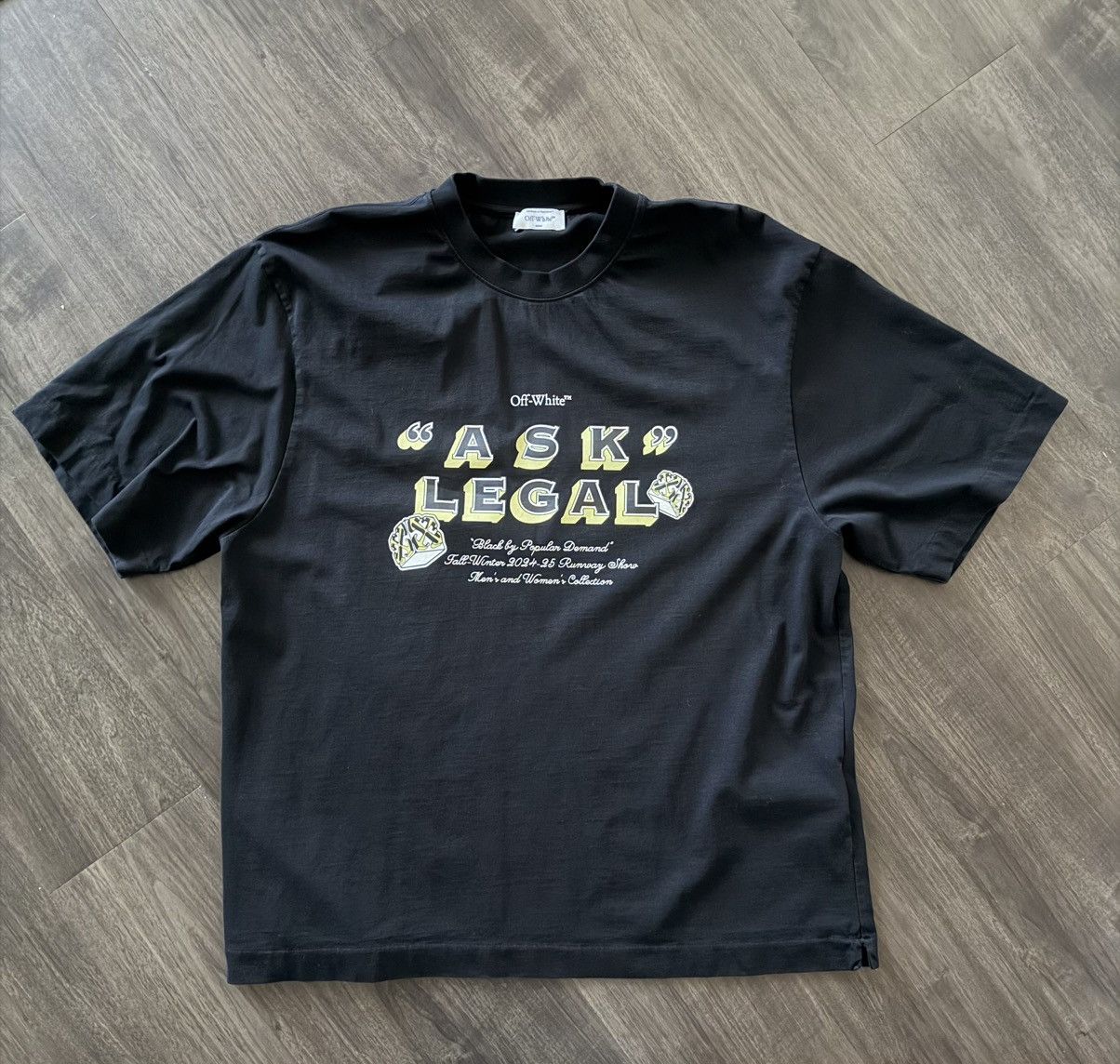 Off-White Off-White “Ask Legal” Tee Size US XL / EU 56 / 4 - 1 Thumbnail