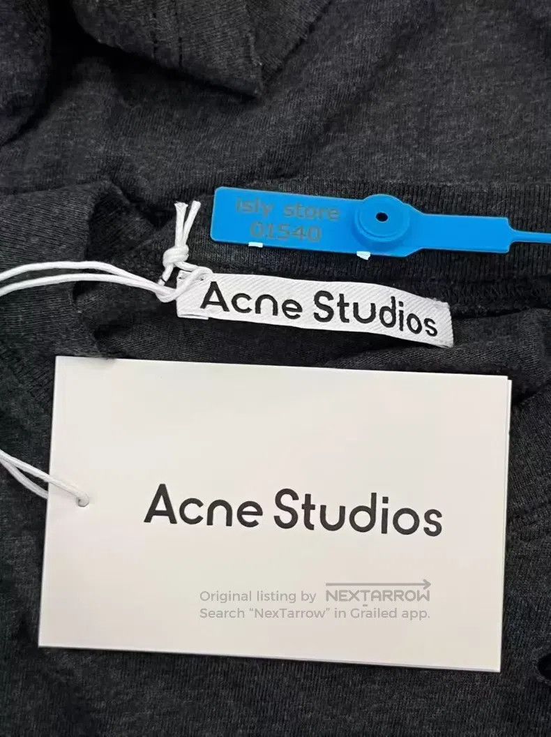 Acne Studios Acne Studios Ripped Design Circular Logo Pattern Short Sle Size US XXS / EU 40 - 5 Thumbnail