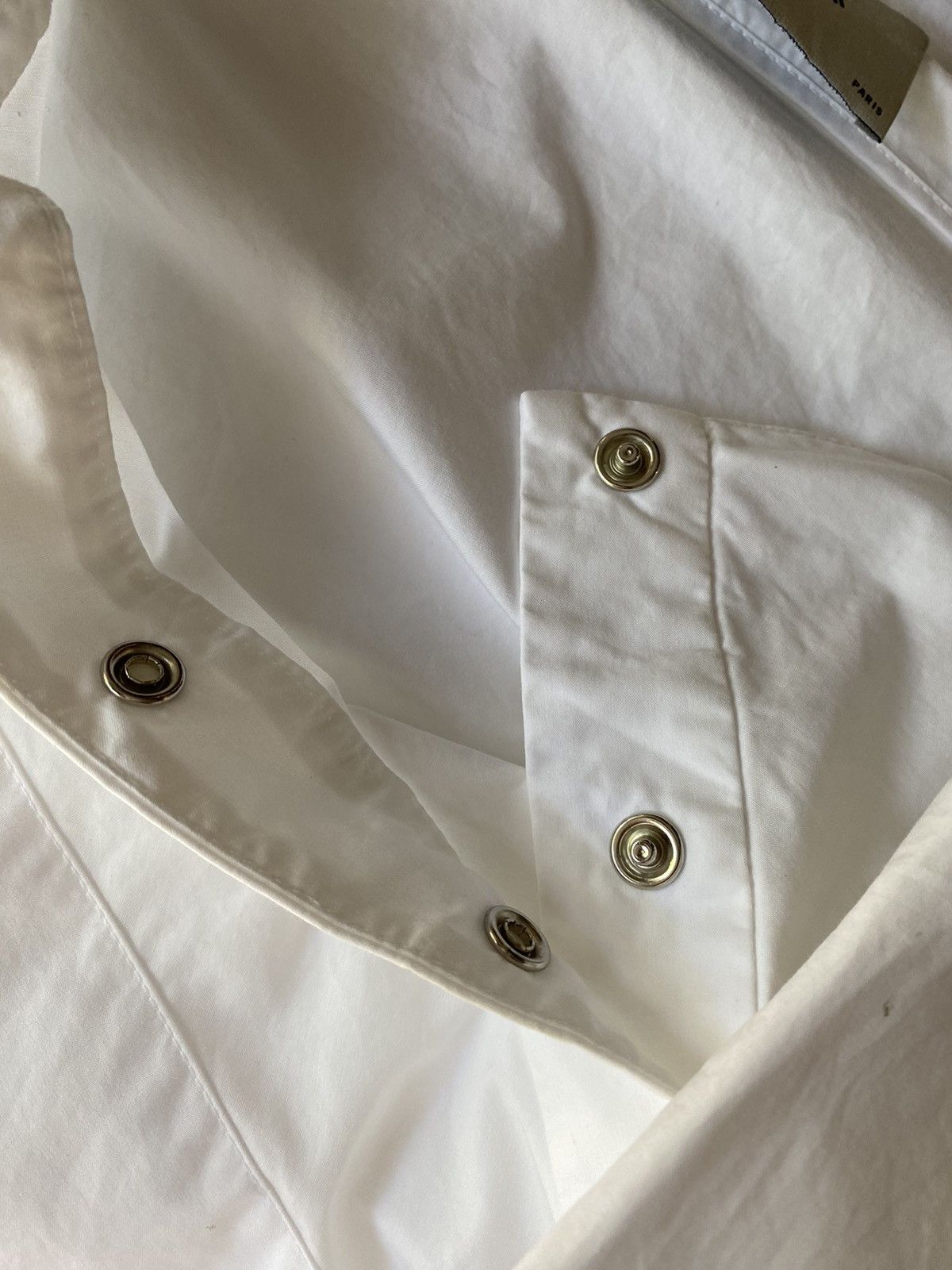 Coperni Coperni Asymmetric White Button-Up Blouse Size XS / US 0-2 / IT 36-38 - 20 Thumbnail