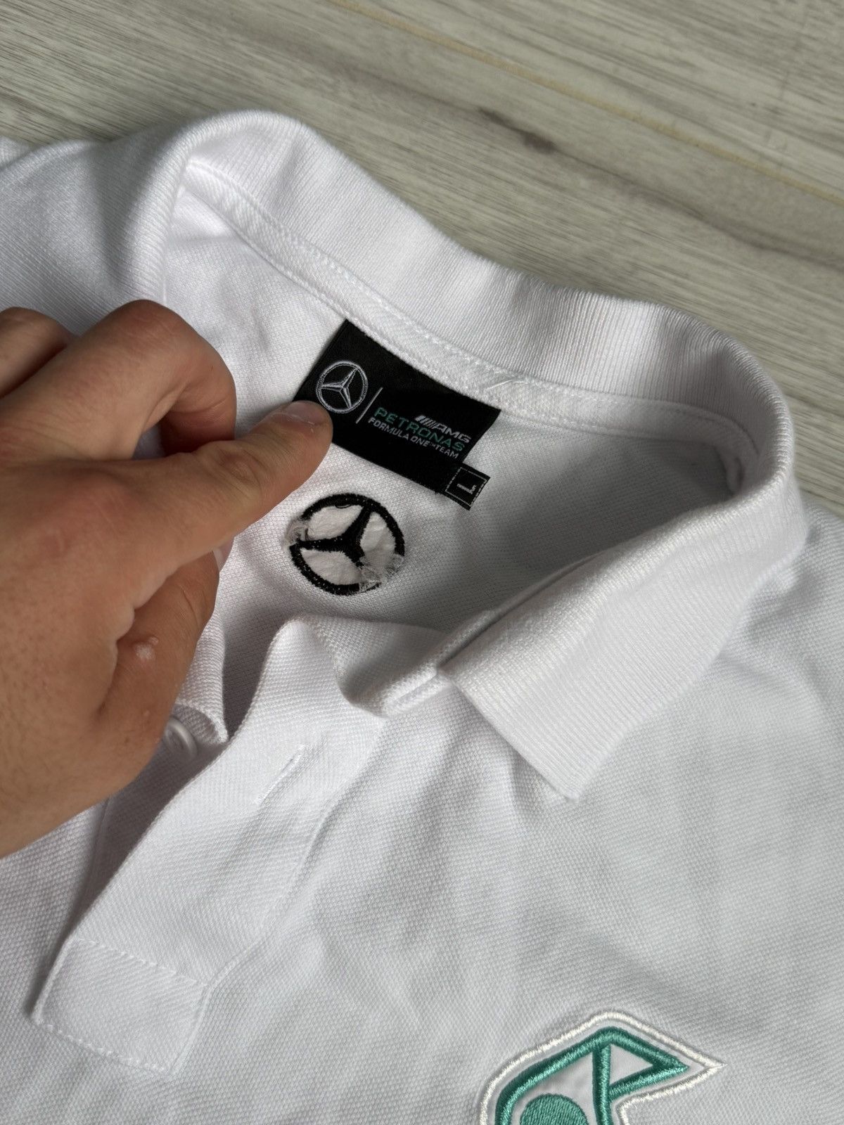 Mercedes-Benz × Vintage Polo Mercedes Benz AMG Petronas Tommy Hilfiger polo Size US M / EU 48-50 / 2 - 4 Thumbnail