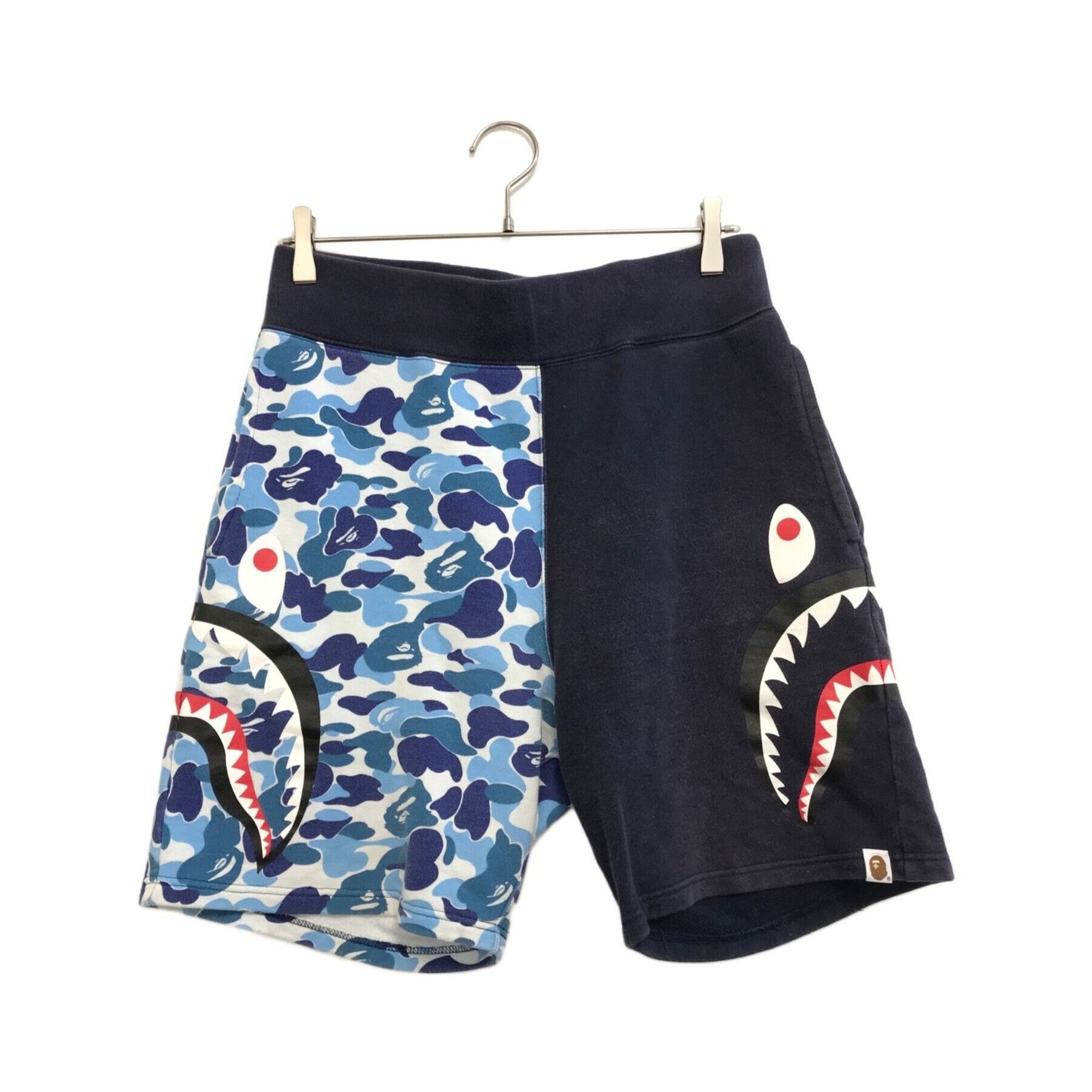 Bape A BATHING APE Camo Shark Shorts Navy Size M Size US 30 / EU 46 - 1 Thumbnail