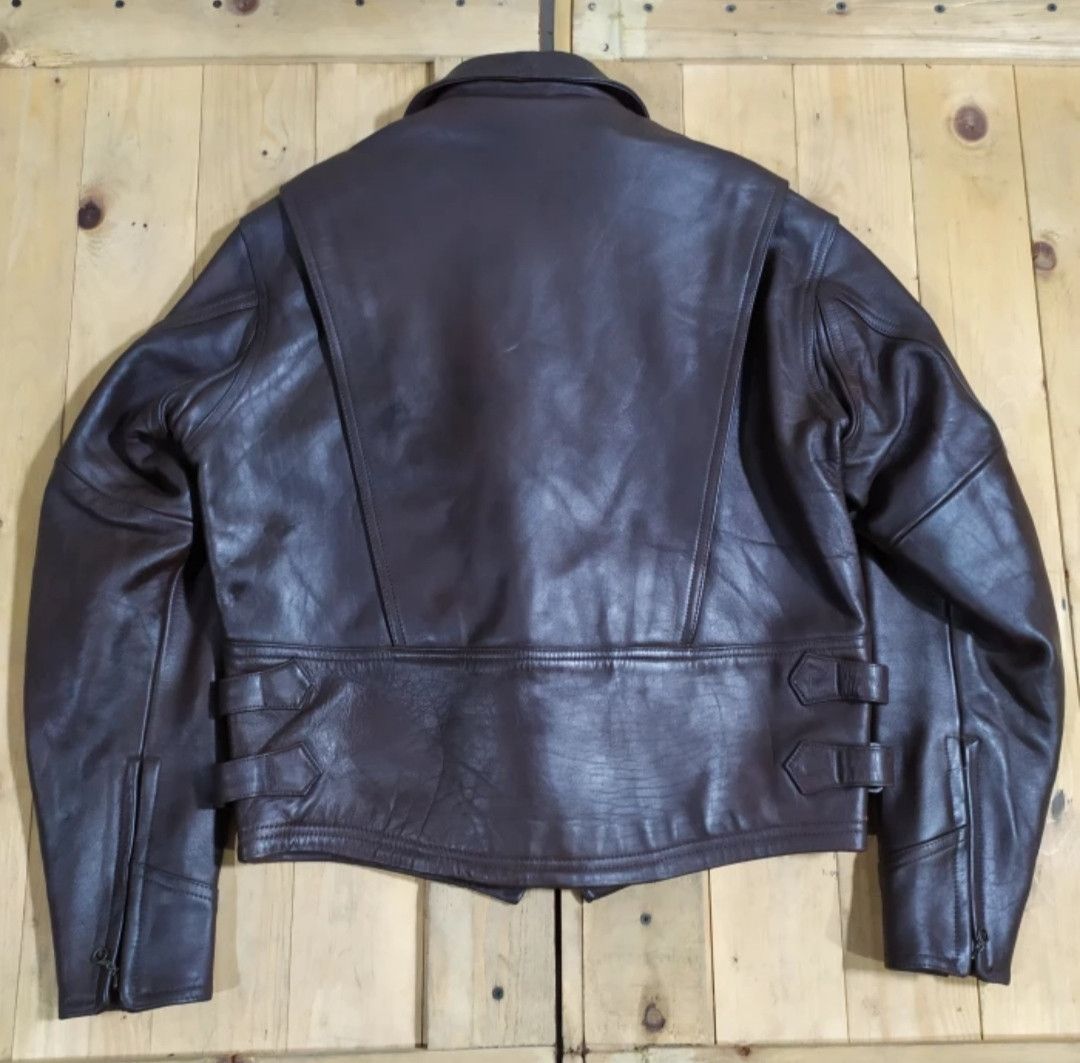 HAROLD'S GEAR LEATHER HORSEHIDE RUSSET BROWN SINGLE JACKET