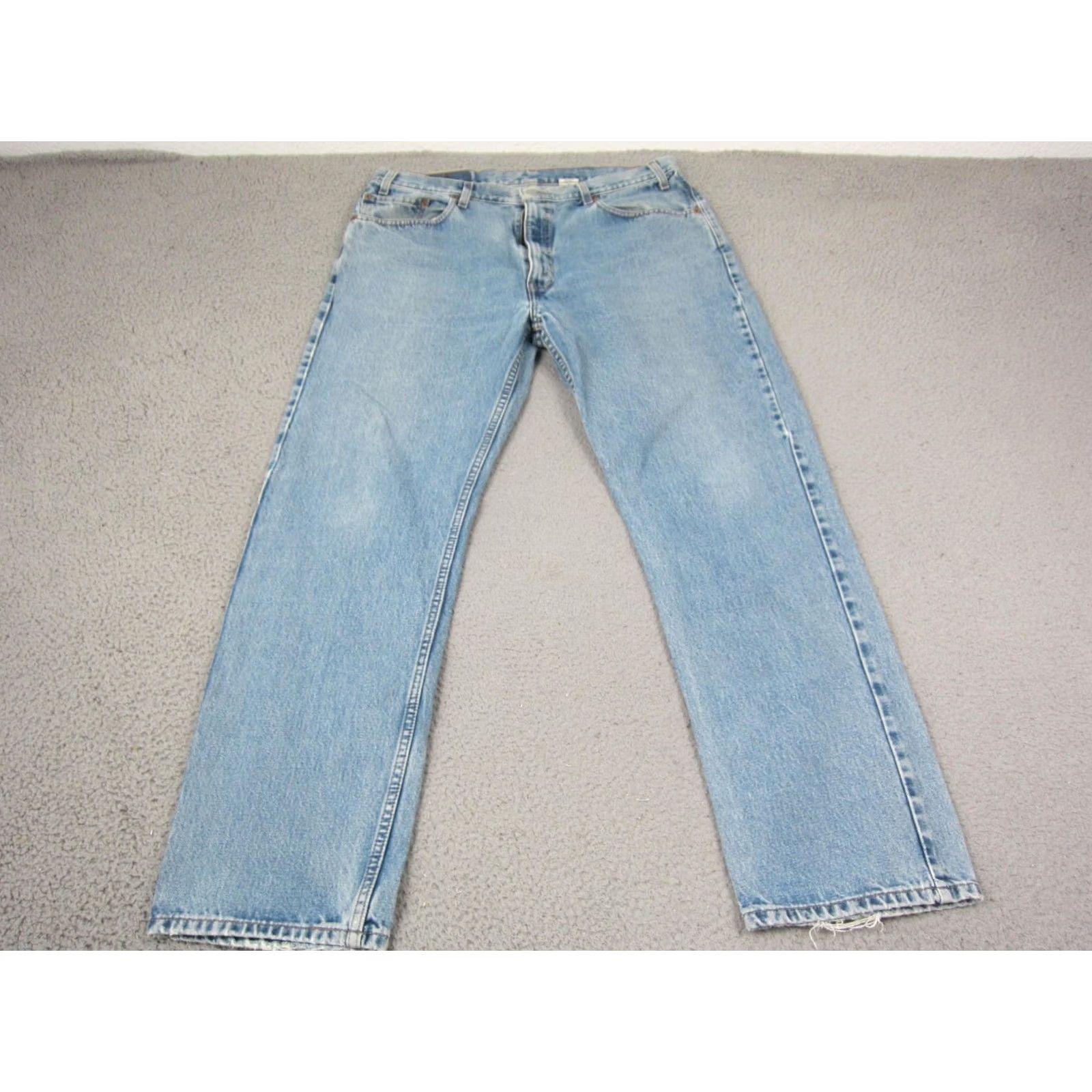 Levi's VINTAGE Levi's Jeans Mens 38x32 505 Straight Denim Blue 90s Regular Fit" Size US 38 / EU 54 - 7 Thumbnail