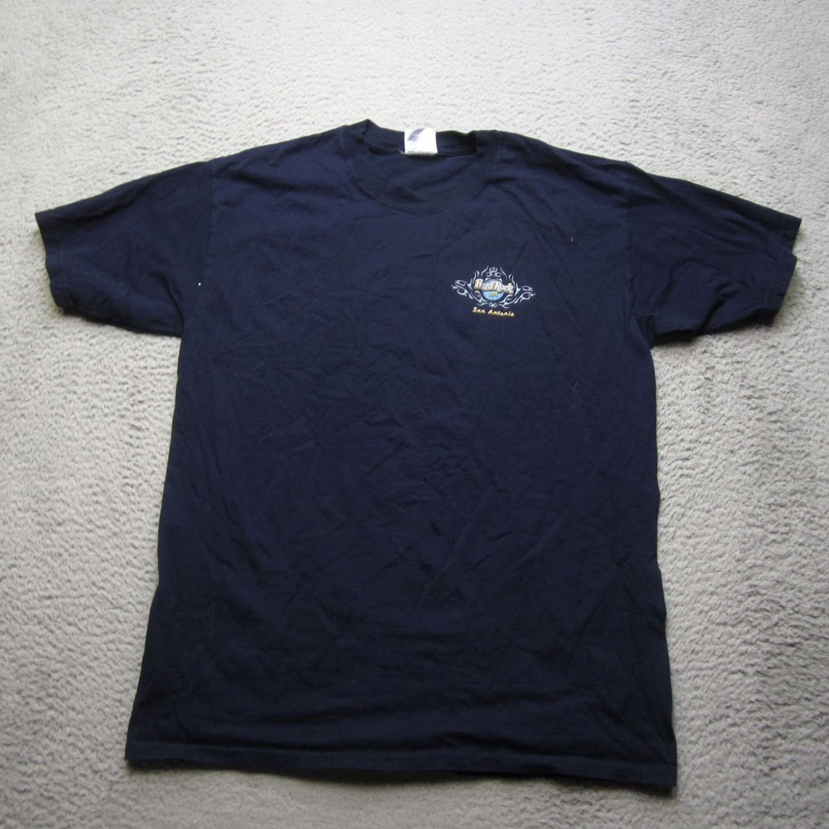 Hard Rock Cafe Hard Rock Cafe Shirt Mens Large Navy Blue Guitar Graphic Tee Music Size US L / EU 52-54 / 3 - 2 Thumbnail