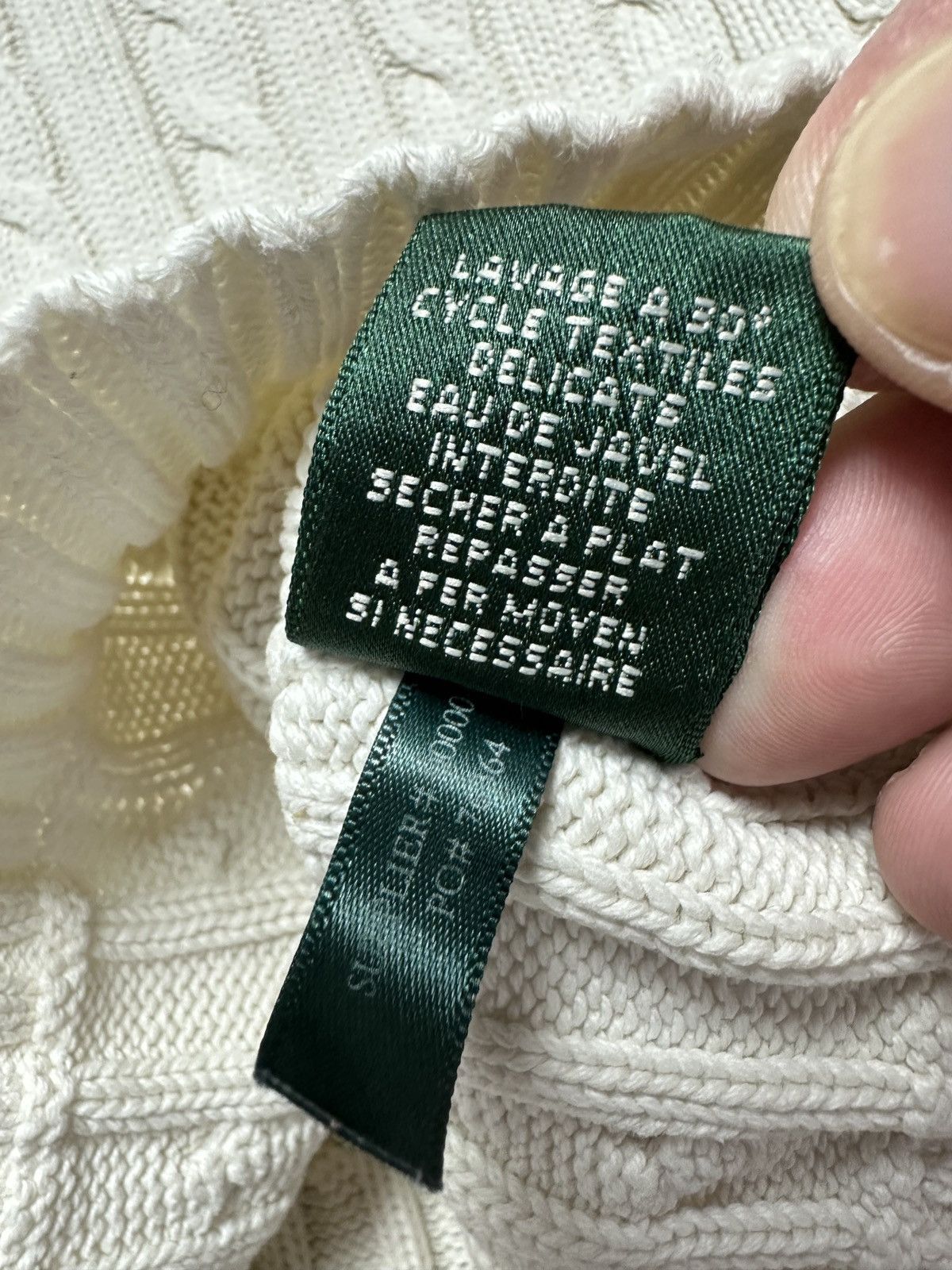 Lauren Ralph Lauren Vintage Lauren Ralph Lauren Green Label Cable Knit Sweater Size US L / EU 52-54 / 3 - 10 Thumbnail
